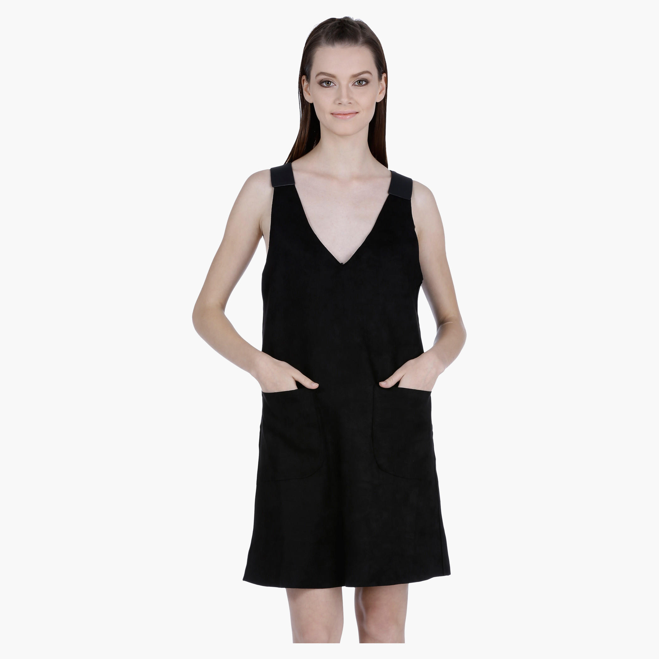 Solid Colour Sleeveless Dress-women-clothing-dresses-image-1