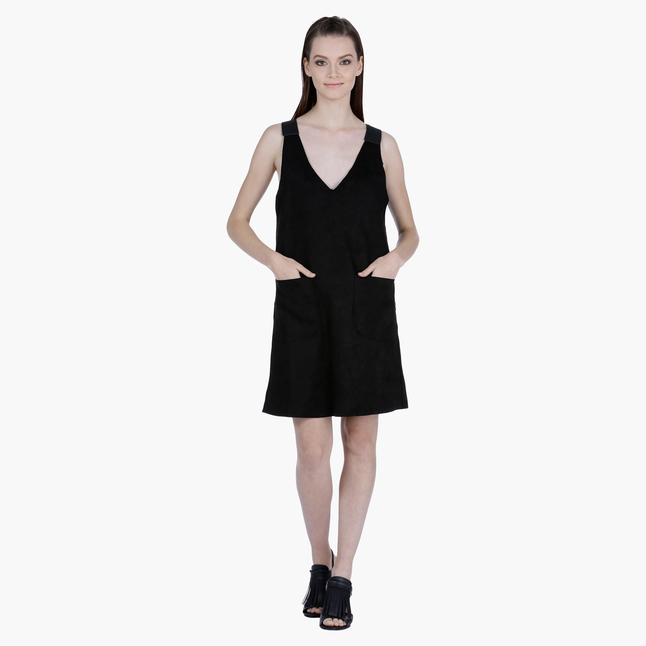 Solid Colour Sleeveless Dress-women-clothing-dresses-image-5