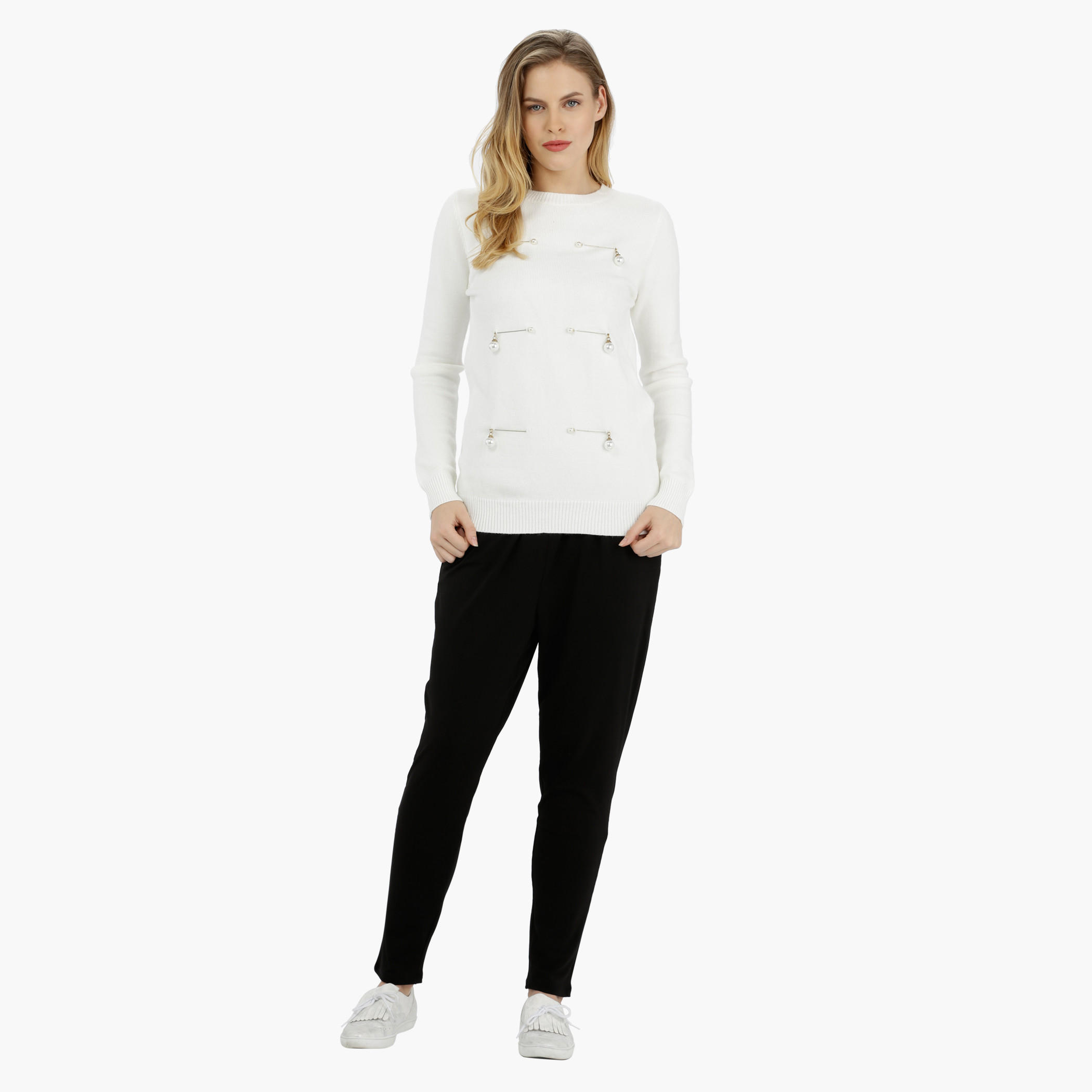 Long Sleeves Sweater with Ribbed Cuffs-women-clothing-cardigansandjumpers-jumpers-image-5