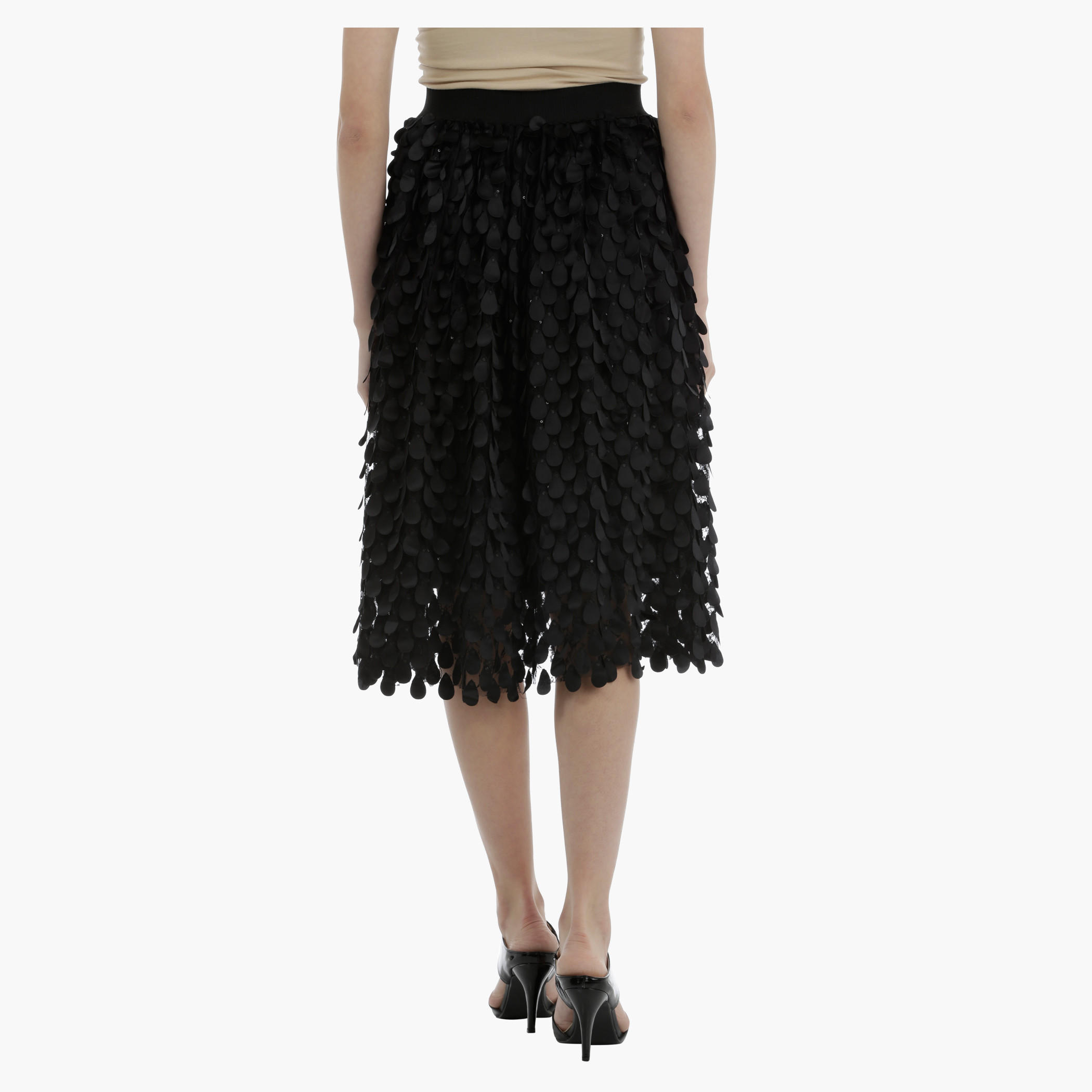 Teardrop Skirt with elasticised Waistband-women-clothing-bottoms-skirts-image-2