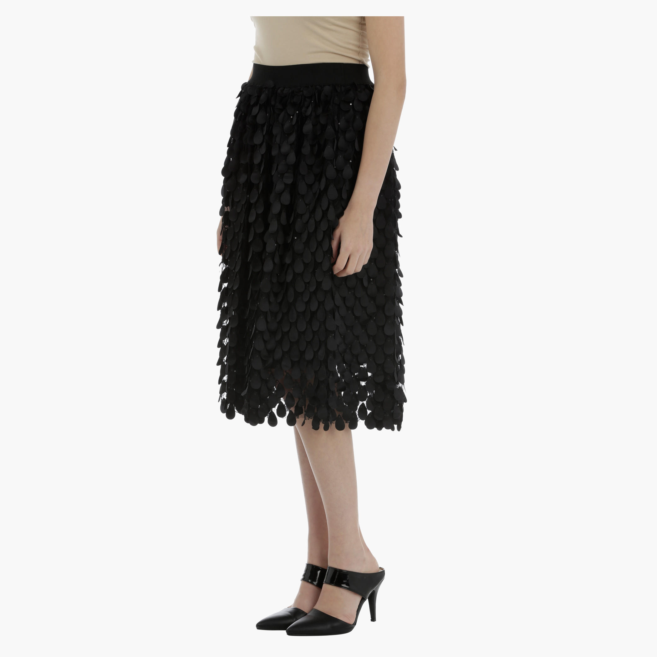 Teardrop Skirt with elasticised Waistband-women-clothing-bottoms-skirts-image-3