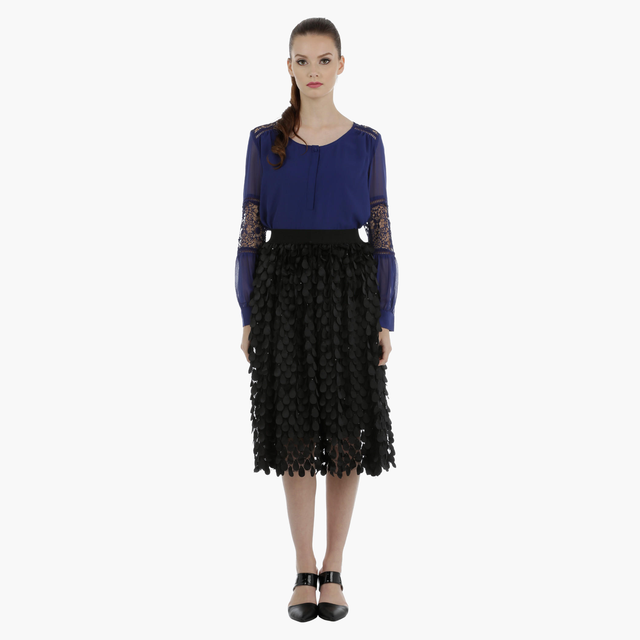 Teardrop Skirt with elasticised Waistband-women-clothing-bottoms-skirts-image-5