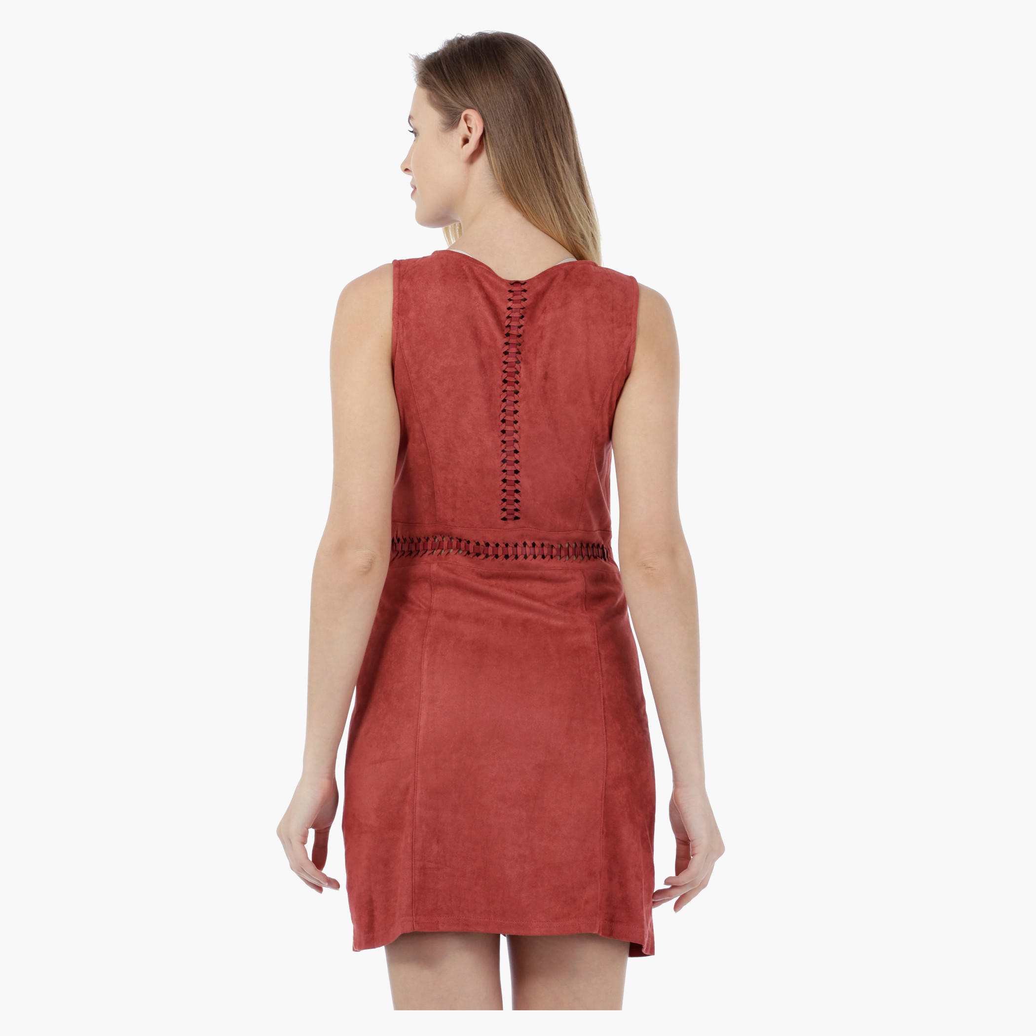 2Xtremz Fit N Flare Dress with Lacing Details-women-clothing-dresses-image-2