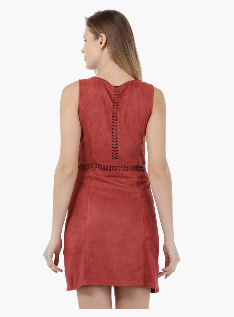 2Xtremz Fit N Flare Dress with Lacing Details-women-clothing-dresses-image-2