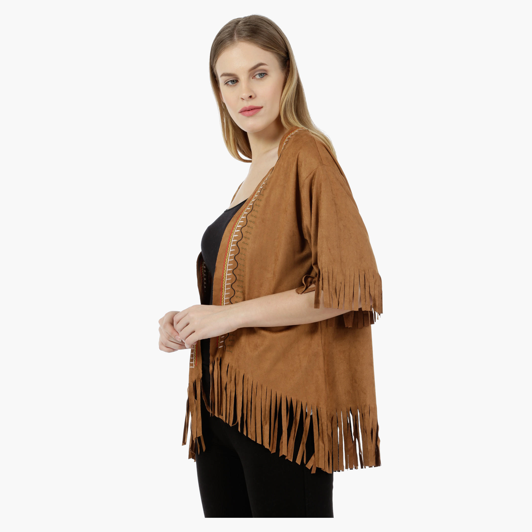 2Xtremz Suede Shrug with Tribal Embroidery and Tassels-women-clothing-shirtsandblouses-blouses-image-3