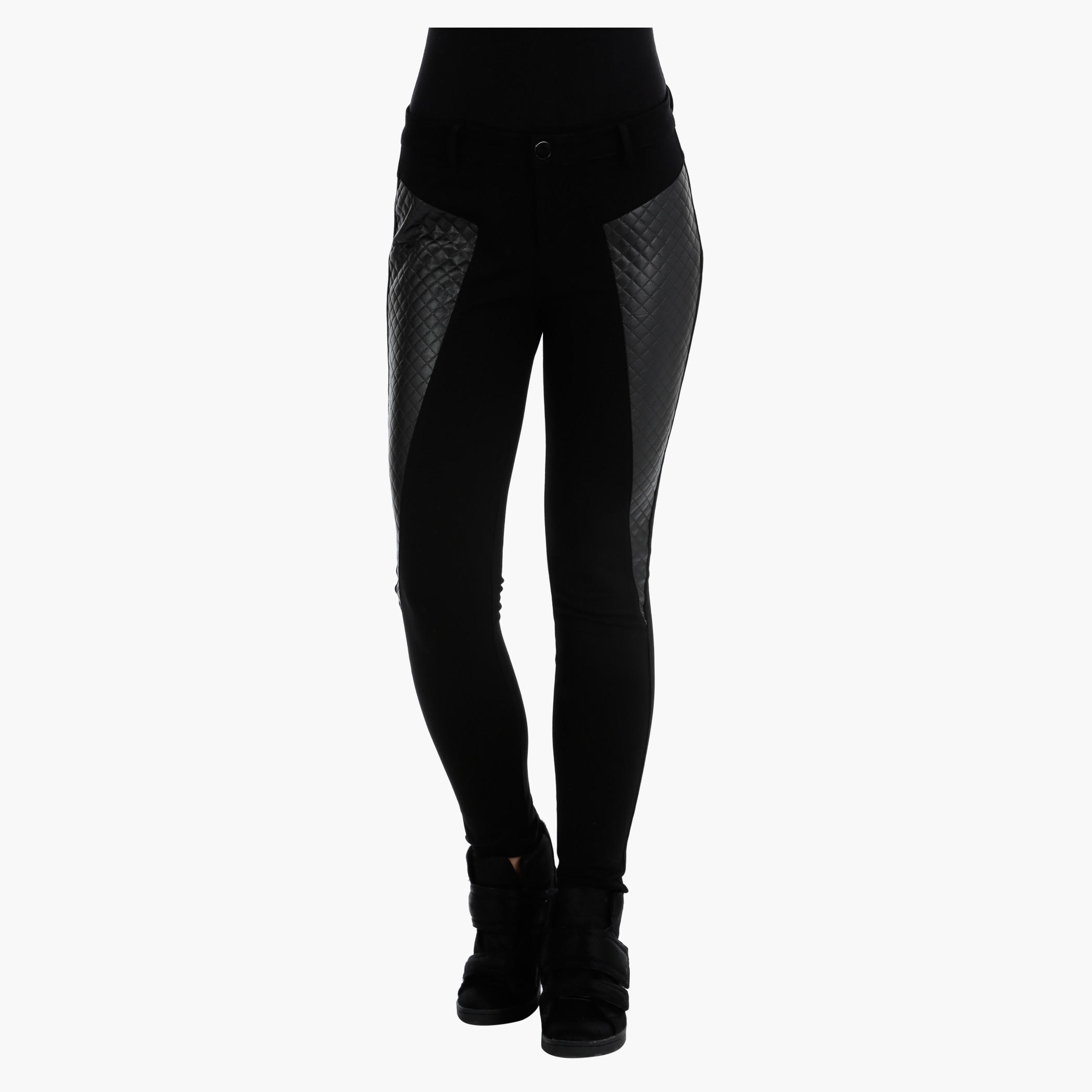 2Xtremz Leggings with PU Panels-women-clothing-bottoms-leggings-image-1