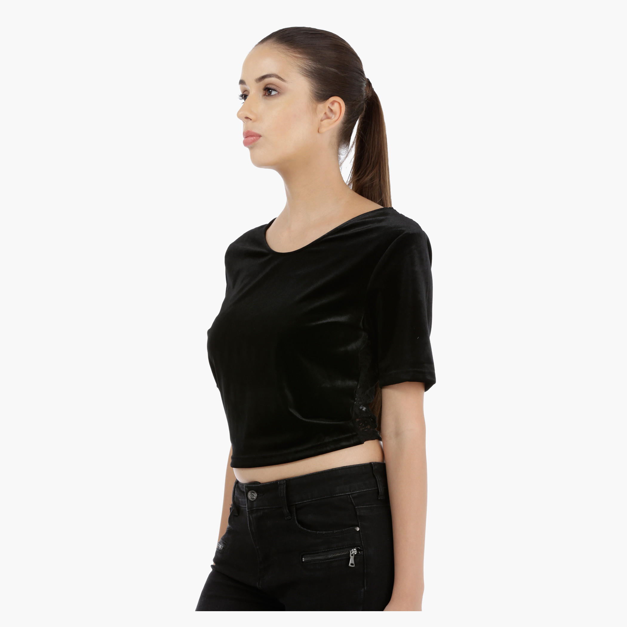 Velour Top with Lace Back-women-clothing-shirtsandblouses-blouses-image-3