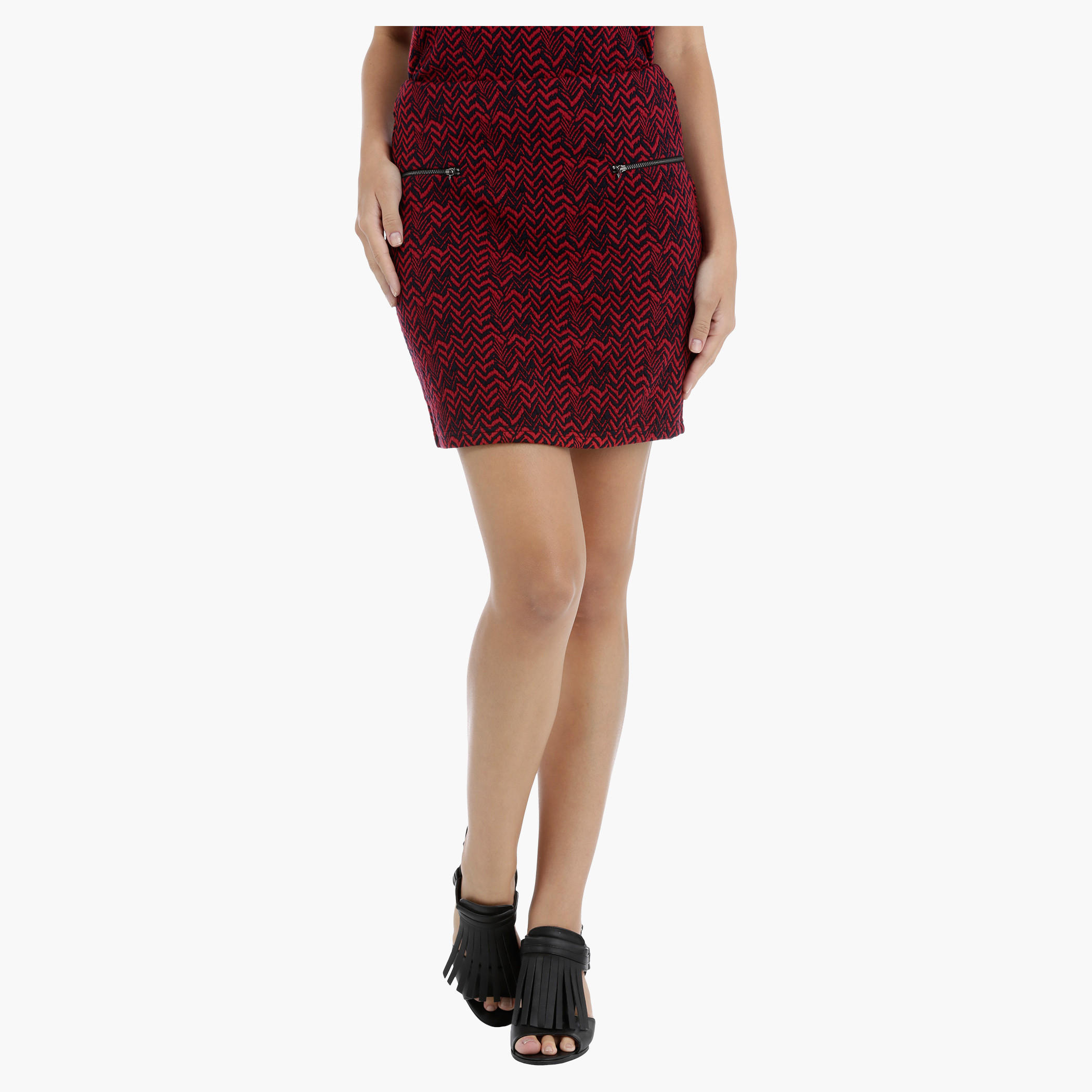 Chevron Pattern Mini Skirt-women-clothing-bottoms-skirts-image-5
