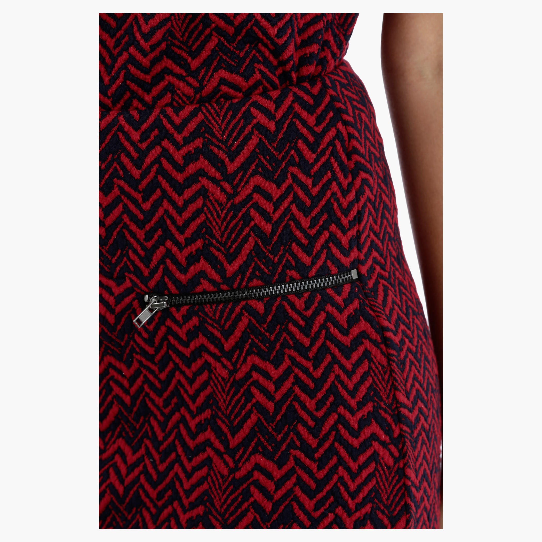 Chevron Pattern Mini Skirt-women-clothing-bottoms-skirts-image-2