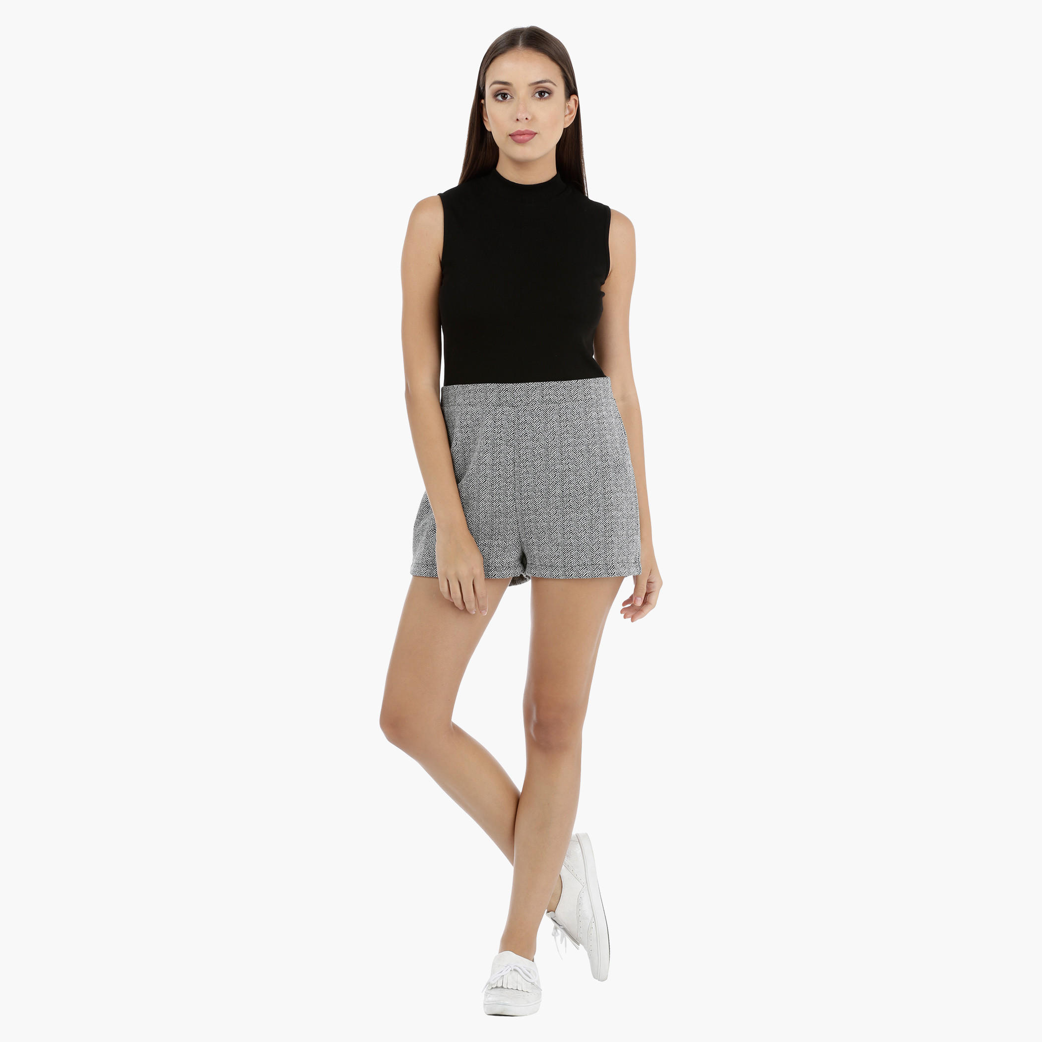 Sleeveless Chevron Design Playsuit-women-clothing-jumpsuits-image-5
