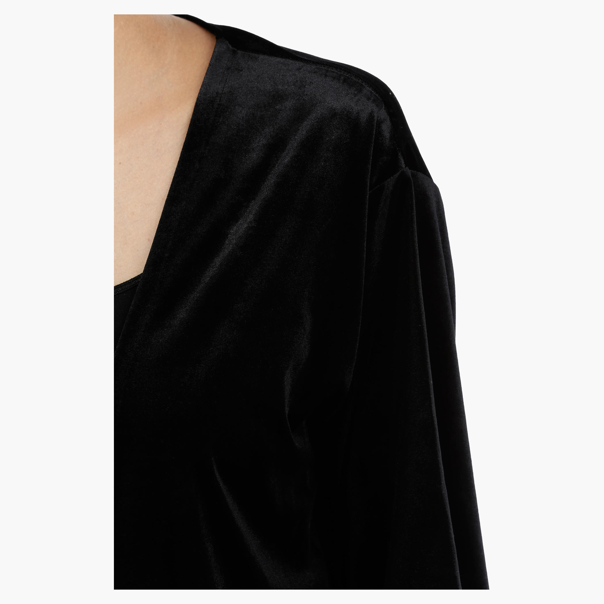 Open Cardigan with Three Quarter Sleeves-women-clothing-shirtsandblouses-blouses-image-4