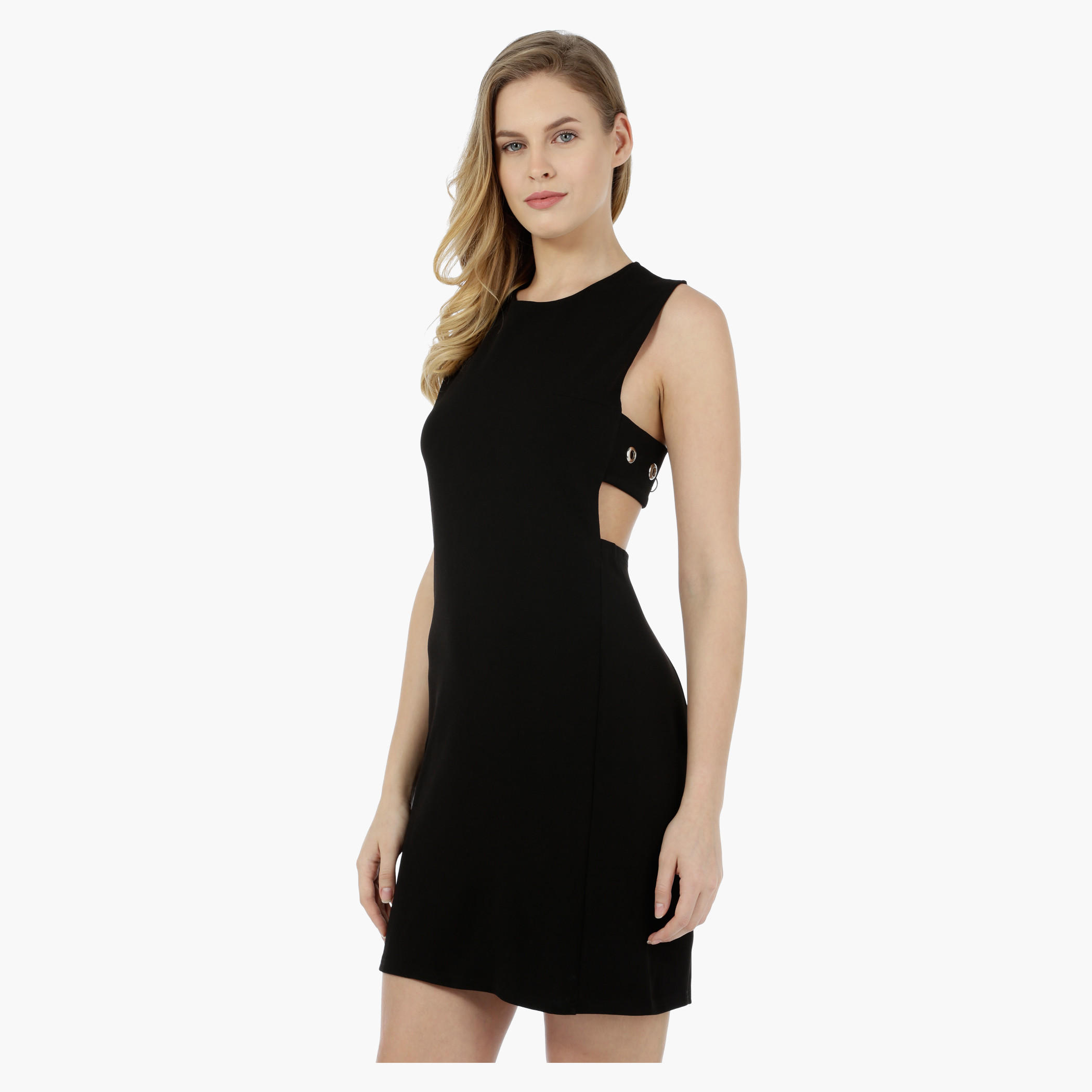 2Xtremz Open Side Eyelet Dress-women-clothing-dresses-image-3