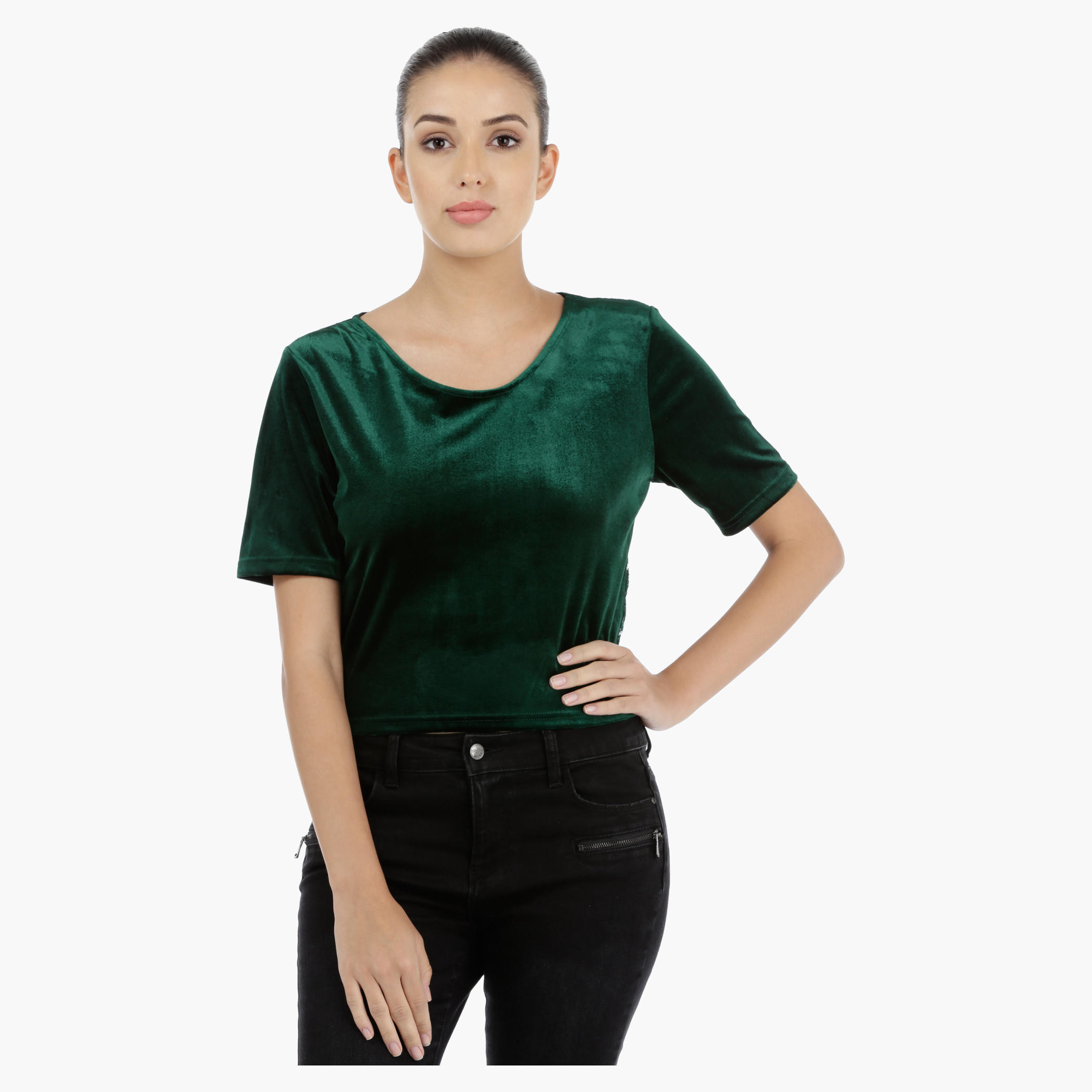 Velour Top with Lace Back-women-clothing-shirtsandblouses-blouses-image-6