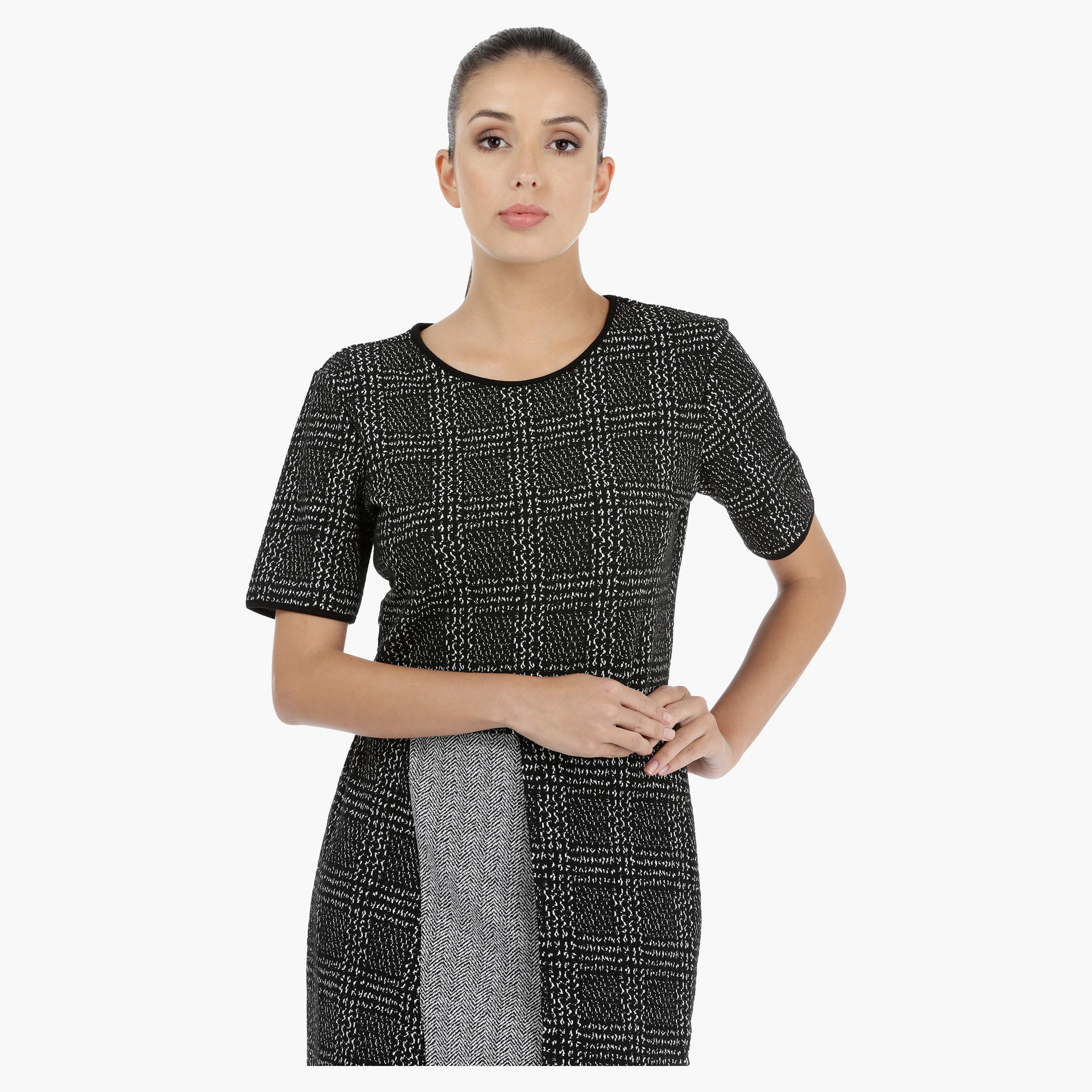 Abstract Design Top with Long Sleeves-women-clothing-dresses-image-5