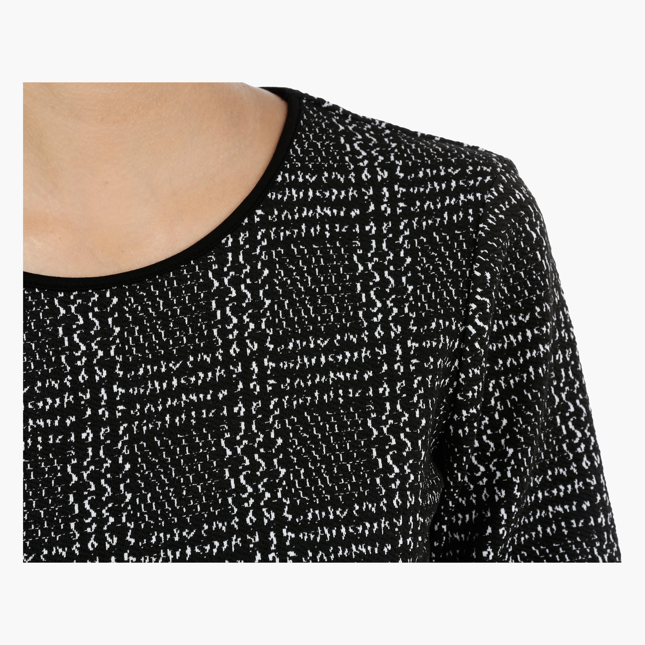 Abstract Design Top with Long Sleeves-women-clothing-dresses-image-2