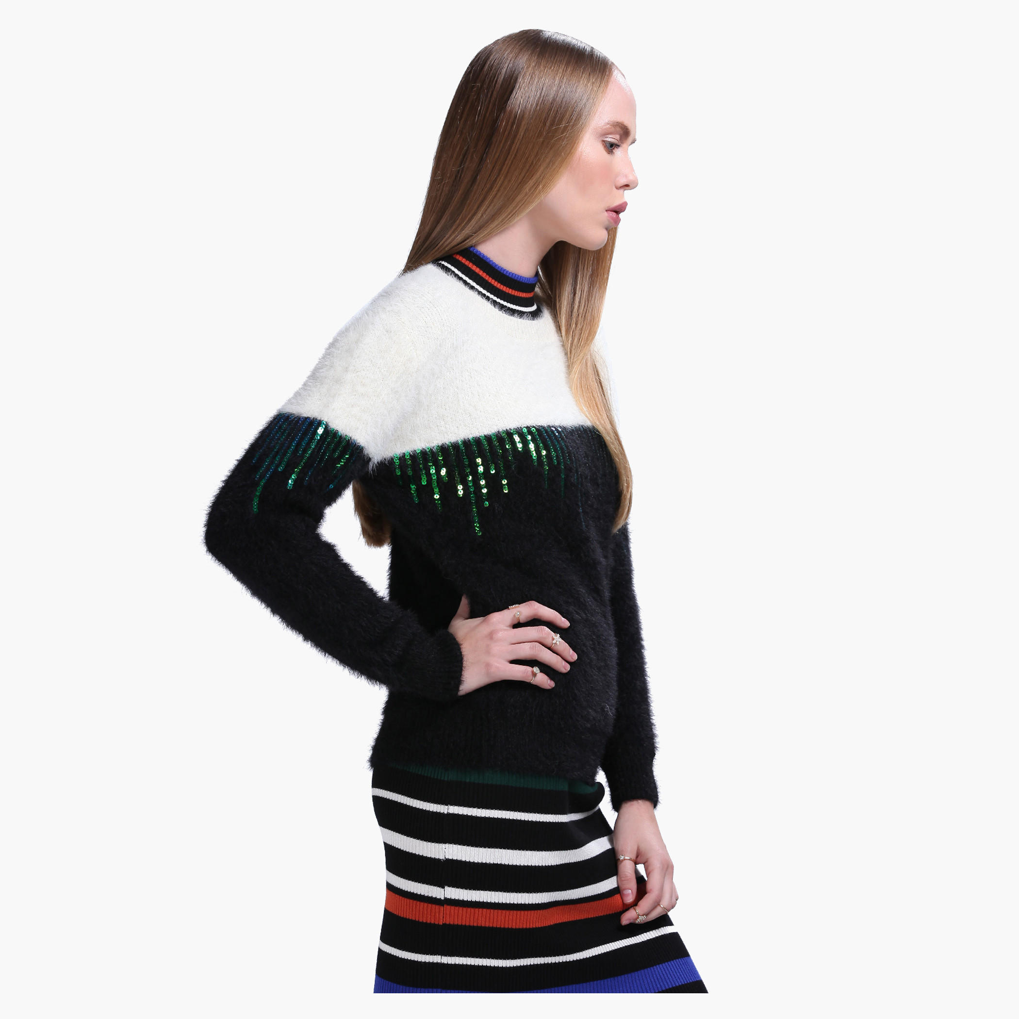 Sequin Sweater with Long Sleeves-women-clothing-cardigansandjumpers-jumpers-image-3