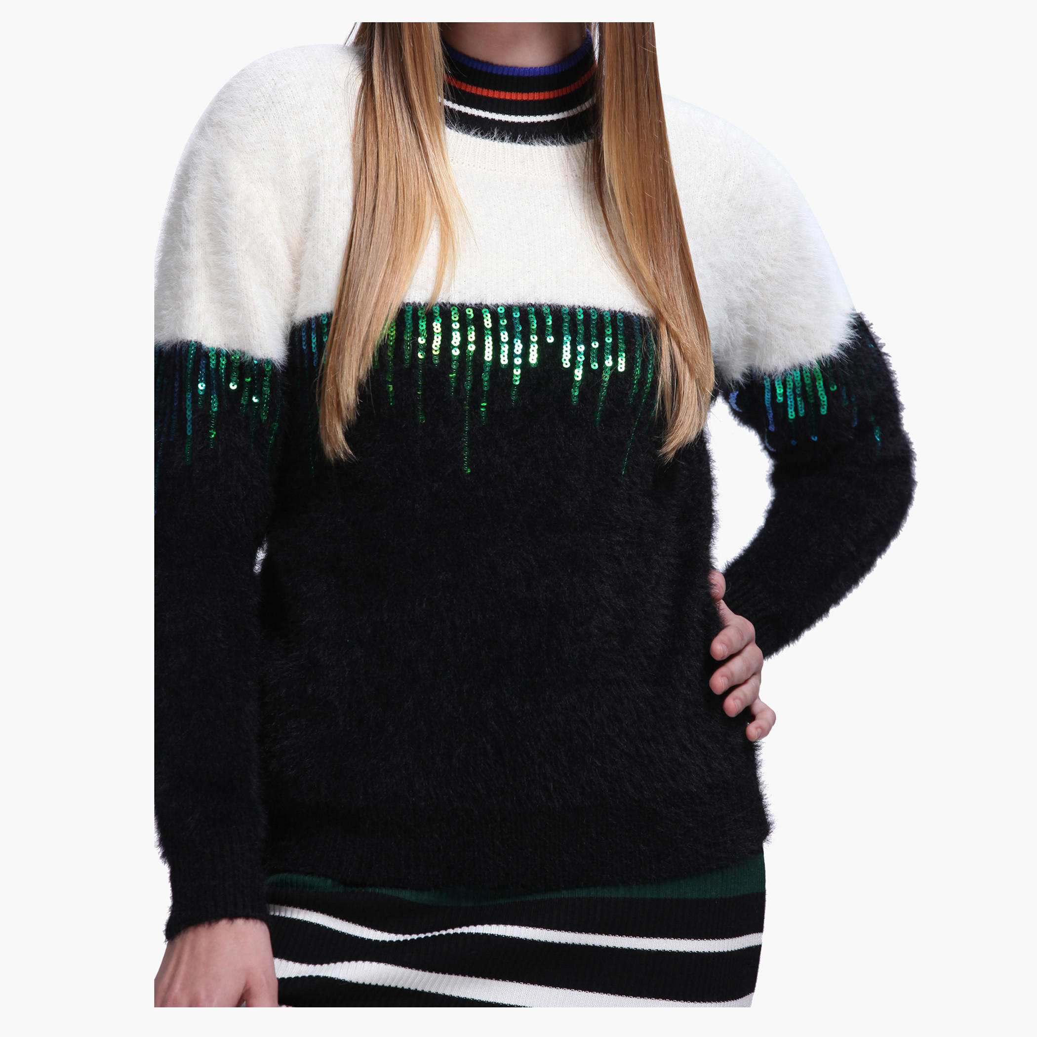 Sequin Sweater with Long Sleeves-women-clothing-cardigansandjumpers-jumpers-image-4