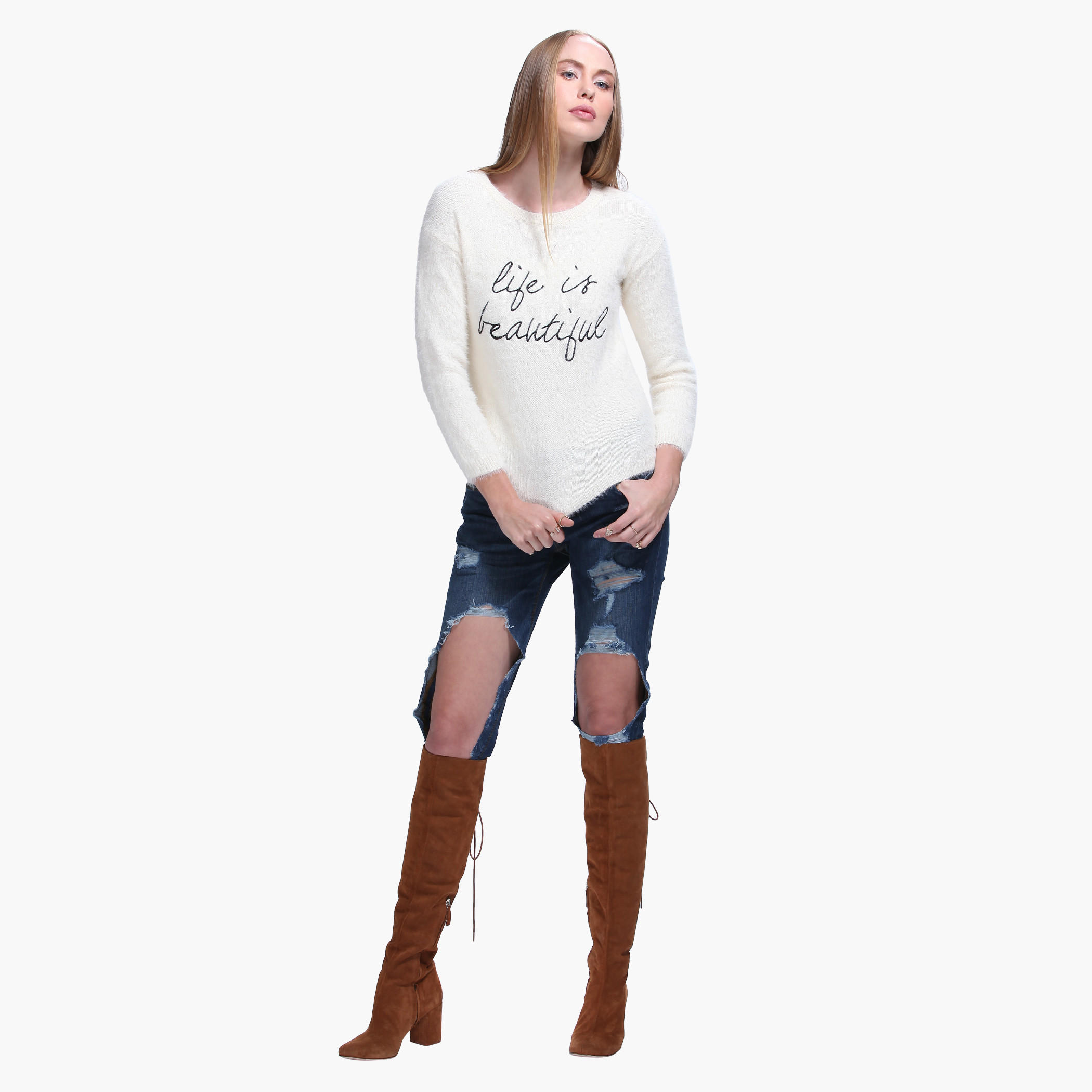 Aztec Print T-shirt-women-clothing-cardigansandjumpers-jumpers-image-5