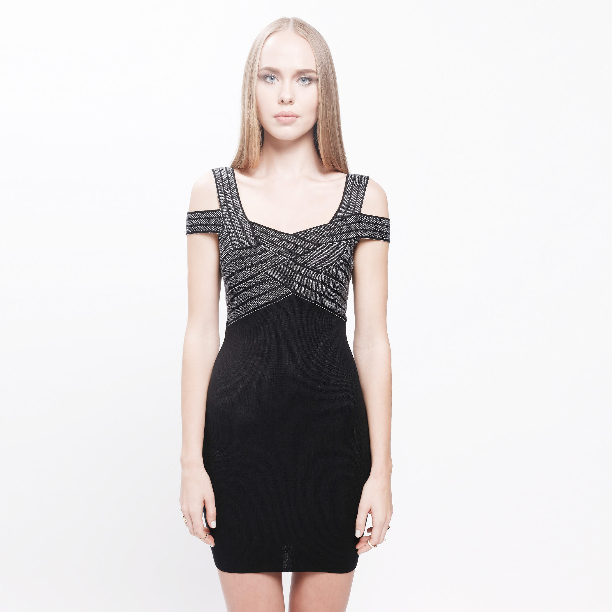 Bodycon Dress with Zip Closer-women-clothing-dresses-image-5