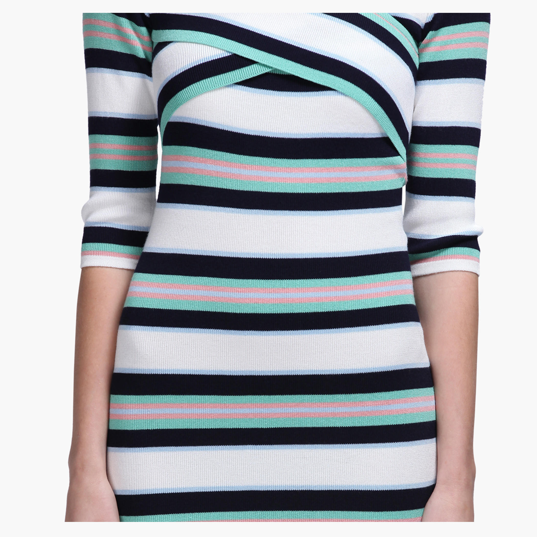 Striped Off Shoulder Midi Dress-women-clothing-dresses-image-4