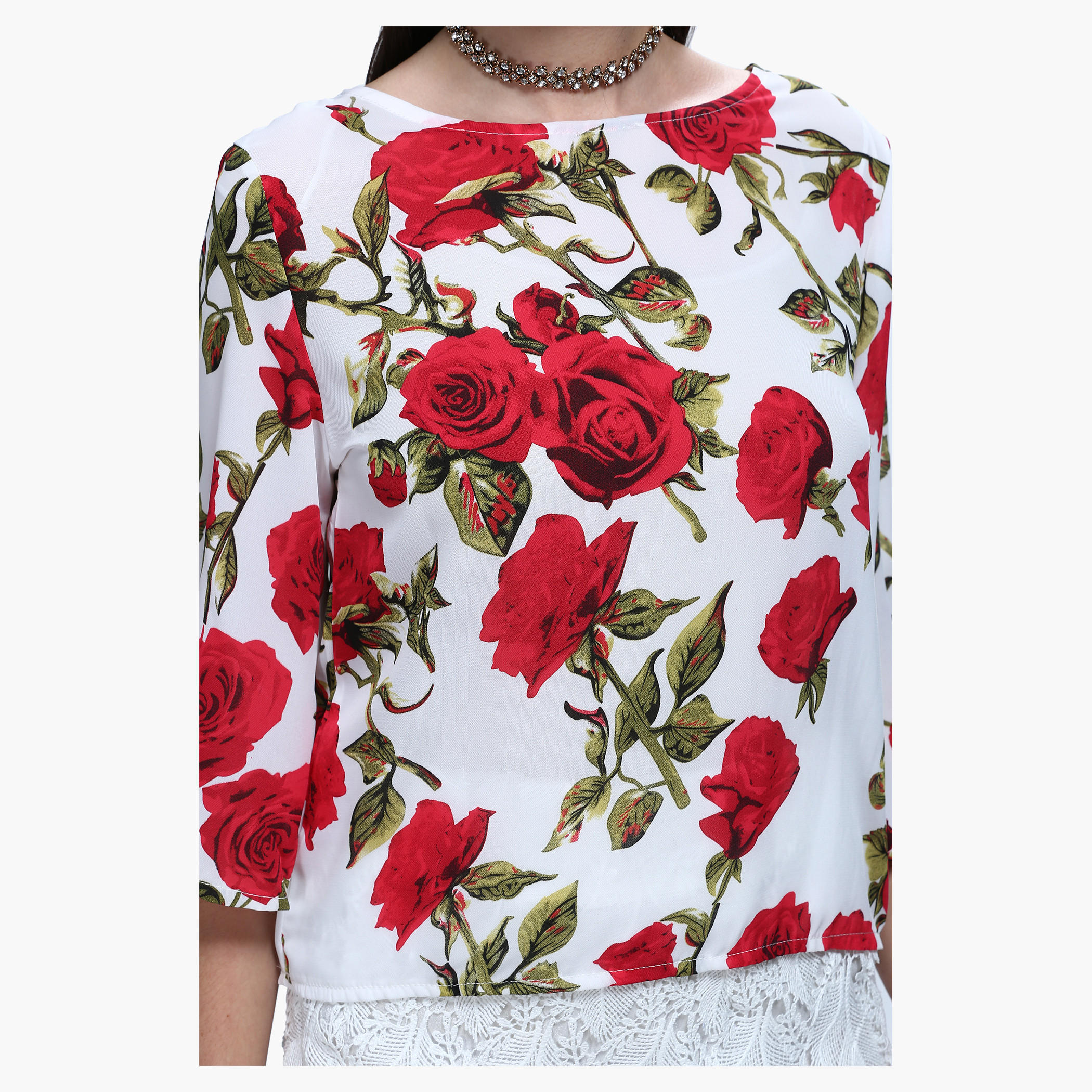 Floral Print Top with Tie Ups at Back-women-clothing-shirtsandblouses-blouses-image-4