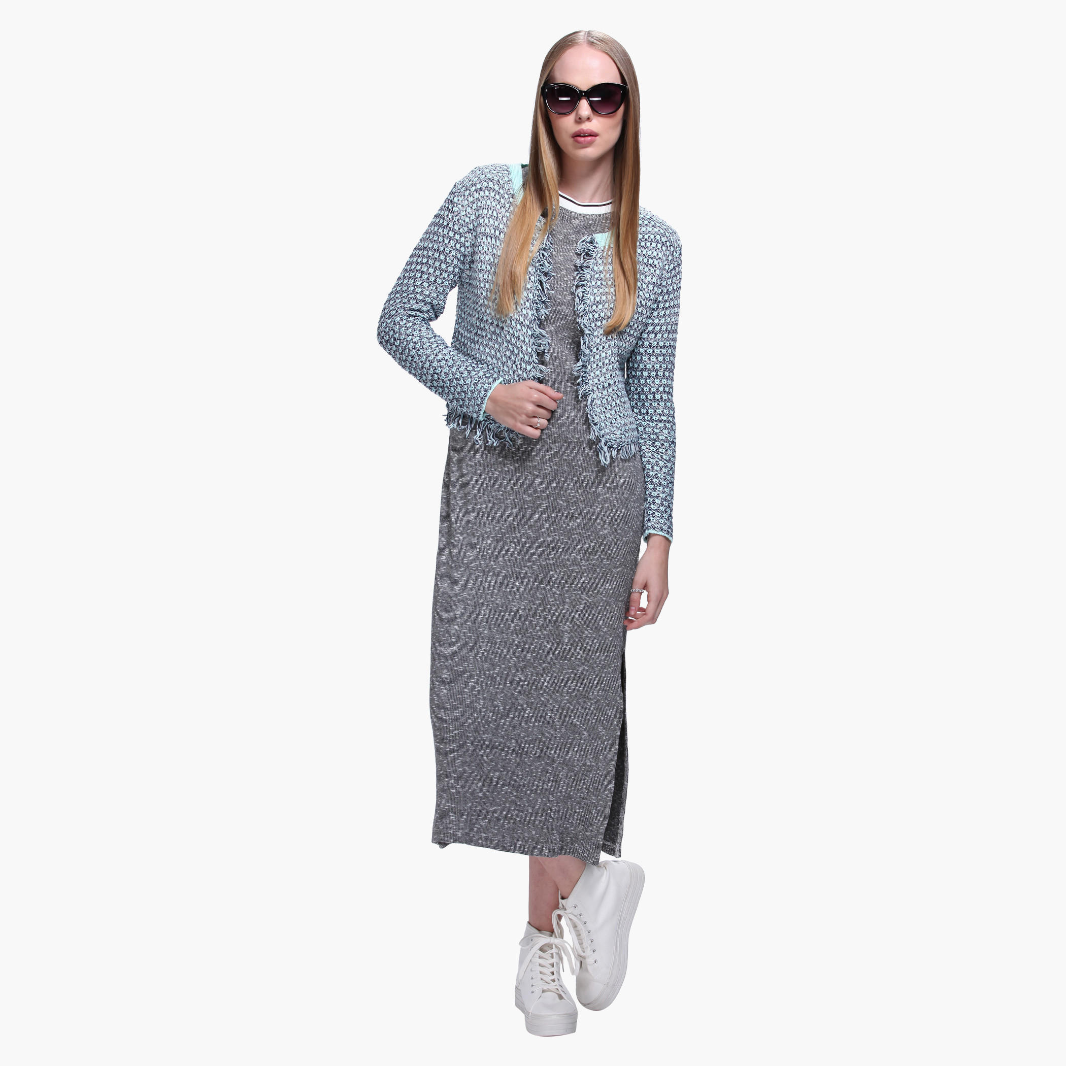 Fringed Knitted Jacket with Open Front-women-winterwear-cardigansandjumpers-cardigans-image-5
