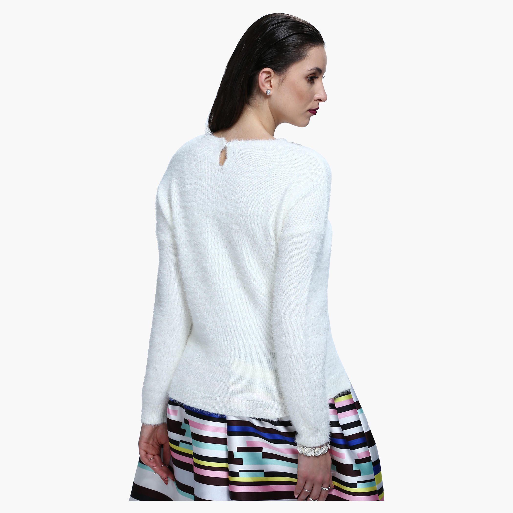 Embellished Round Neck Sweater-women-clothing-cardigansandjumpers-jumpers-image-2