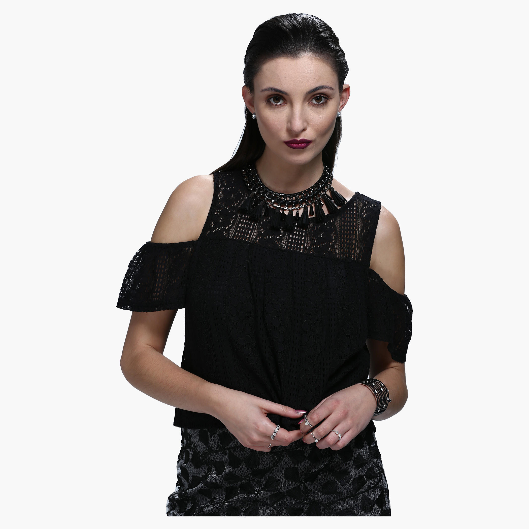 Cold Shoulder Lace Top-women-clothing-shirtsandblouses-blouses-image-1