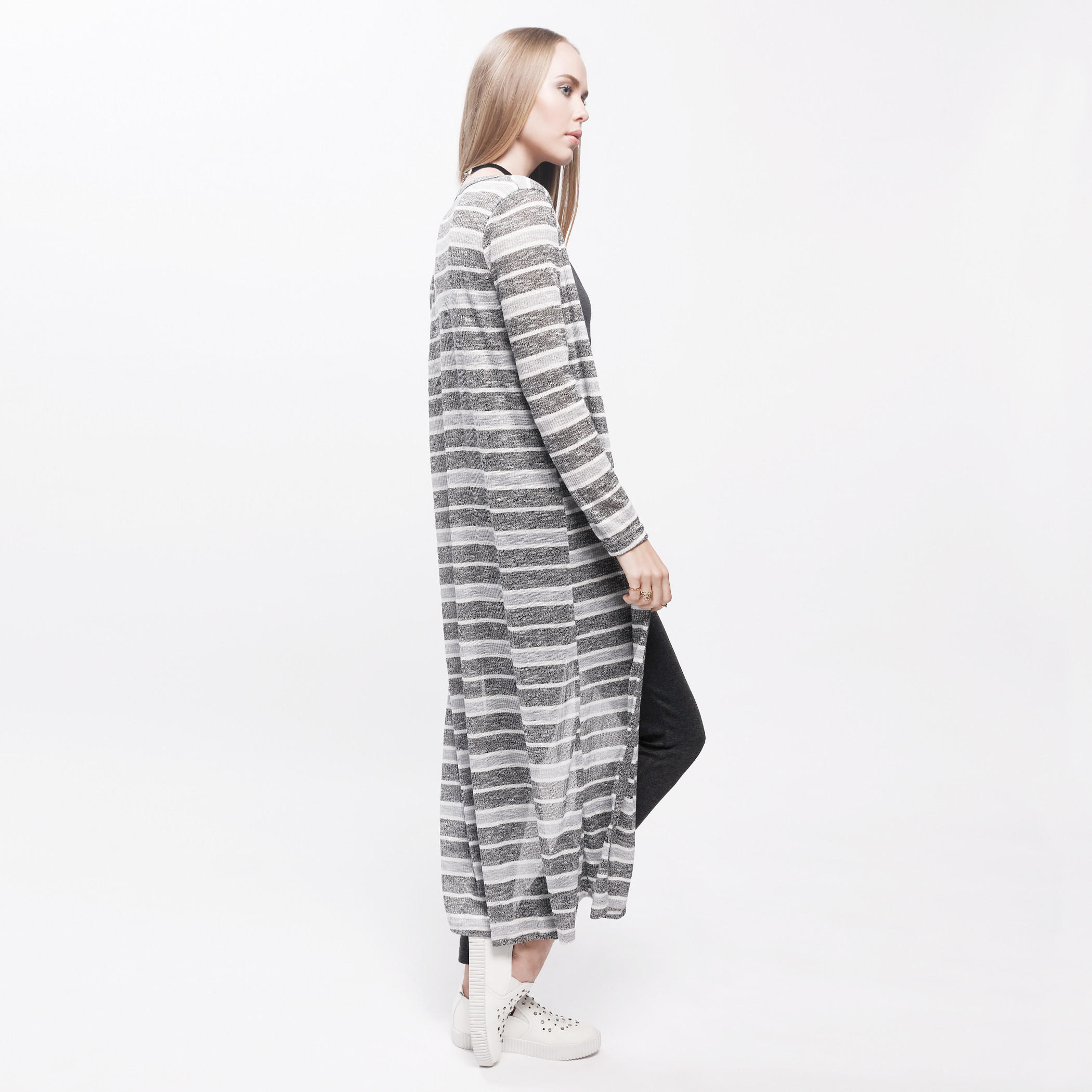 Striped Cardigan with Long Sleeves and Open Front-women-winterwear-cardigansandjumpers-cardigans-image-3