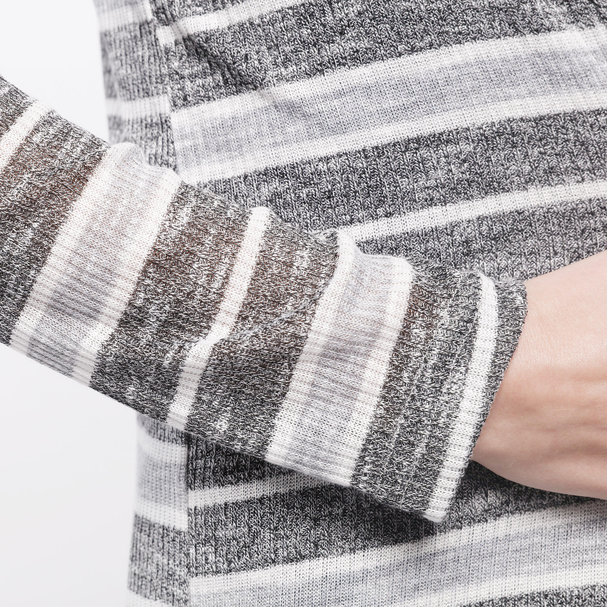 Striped Cardigan with Long Sleeves and Open Front-women-winterwear-cardigansandjumpers-cardigans-image-4