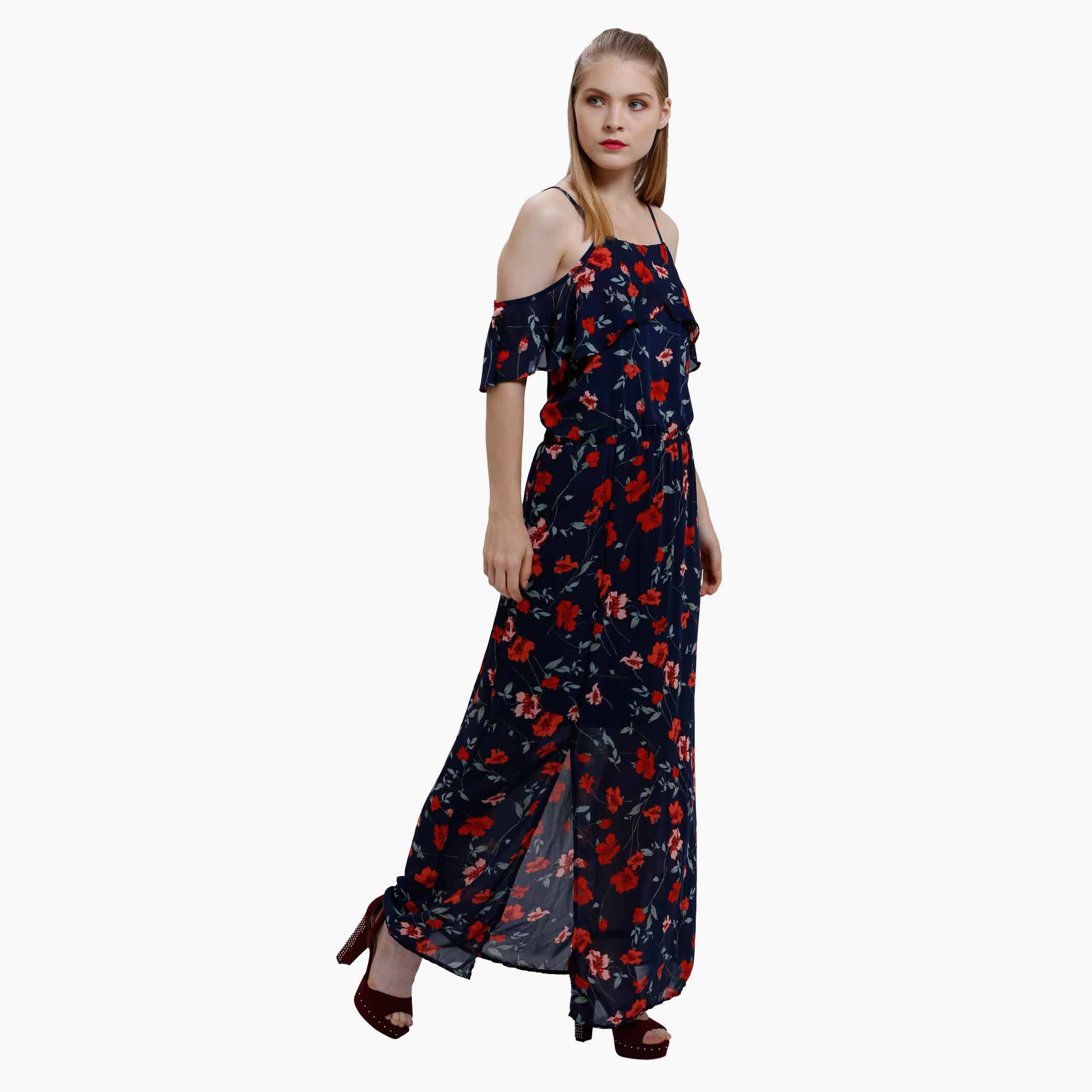 Printed Maxi Dress with Spaghetti Straps-women-clothing-dresses-image-3