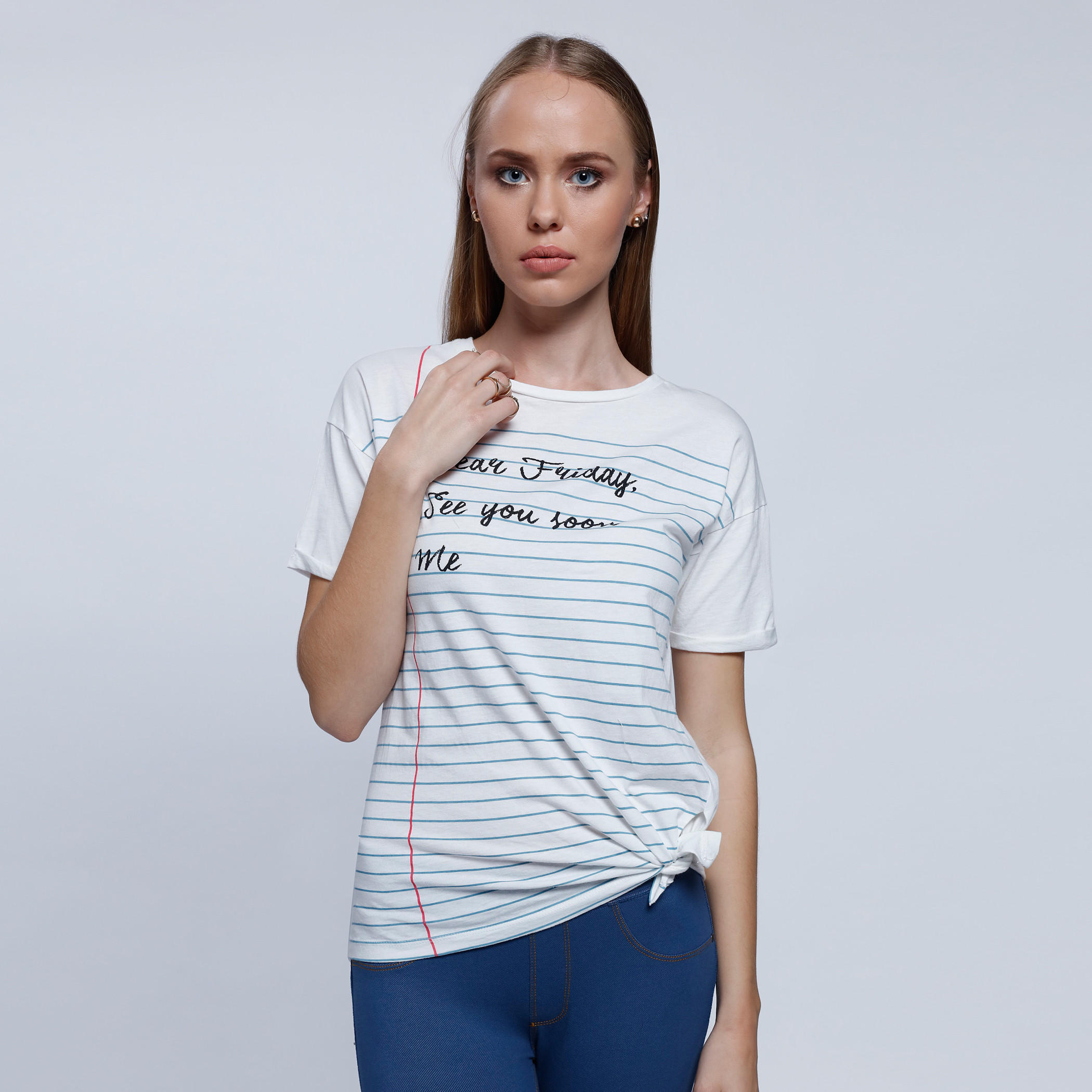 2Xtremz Printed T-Shirt with Round Neck and Short Sleeves-women-clothing-tshirts-image-5