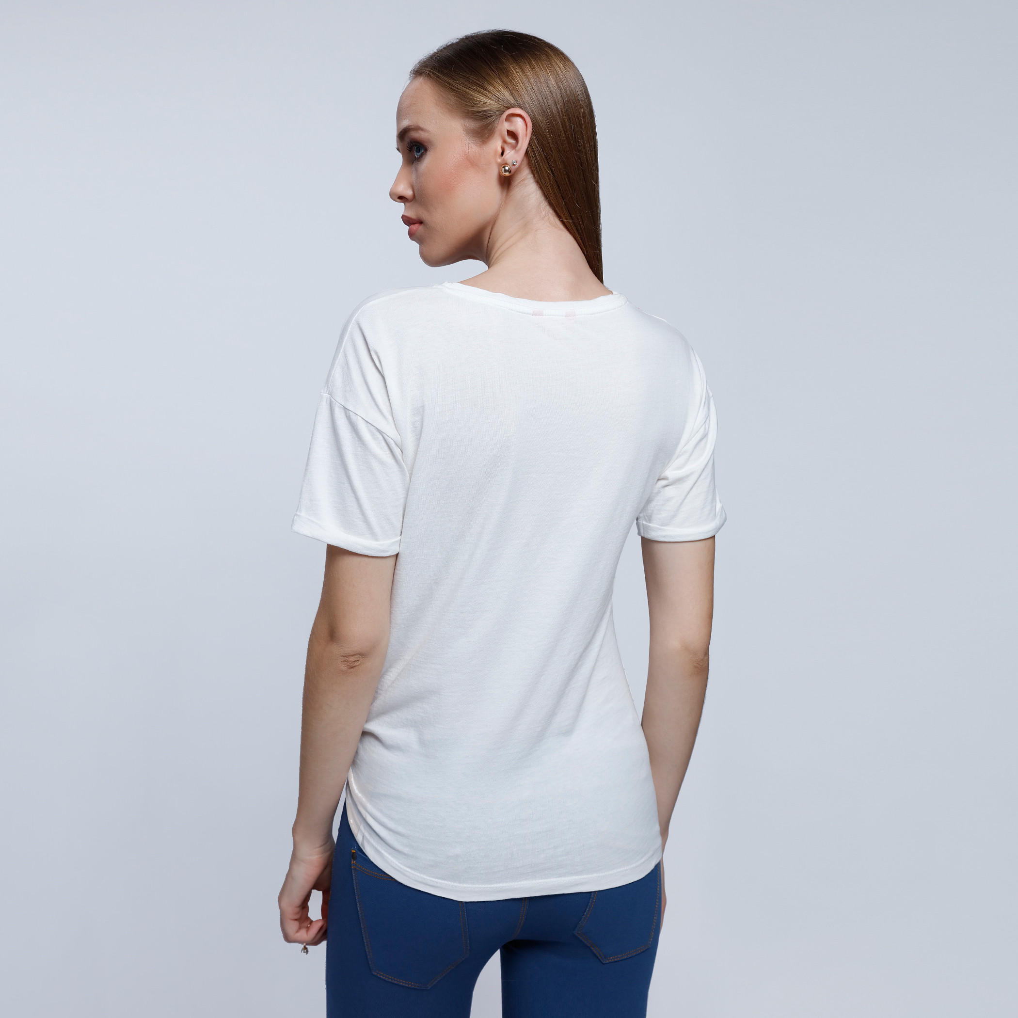 2Xtremz Printed T-Shirt with Round Neck and Short Sleeves-women-clothing-tshirts-image-4