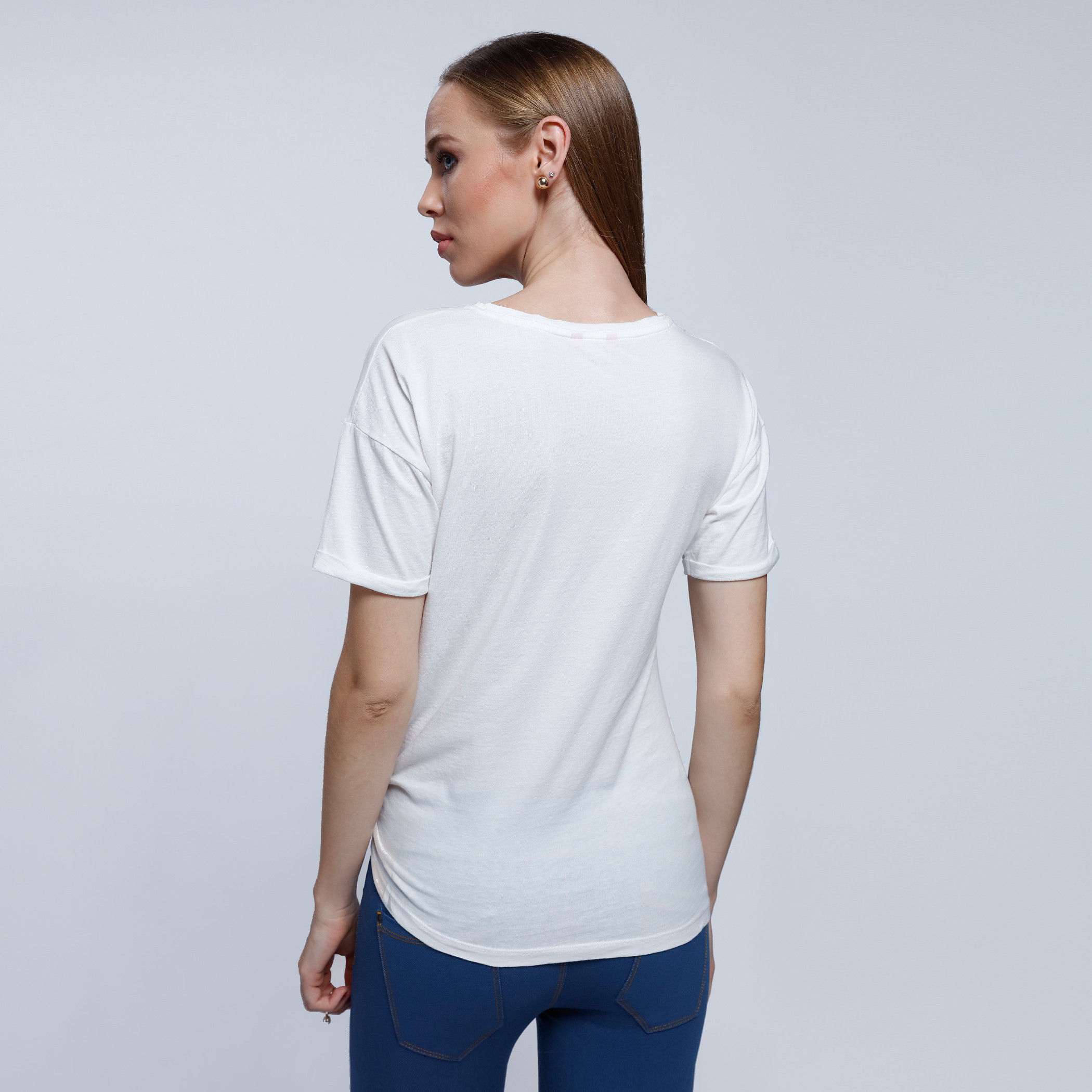 2Xtremz Printed T-Shirt with Round Neck and Short Sleeves-women-clothing-tshirts-image-2