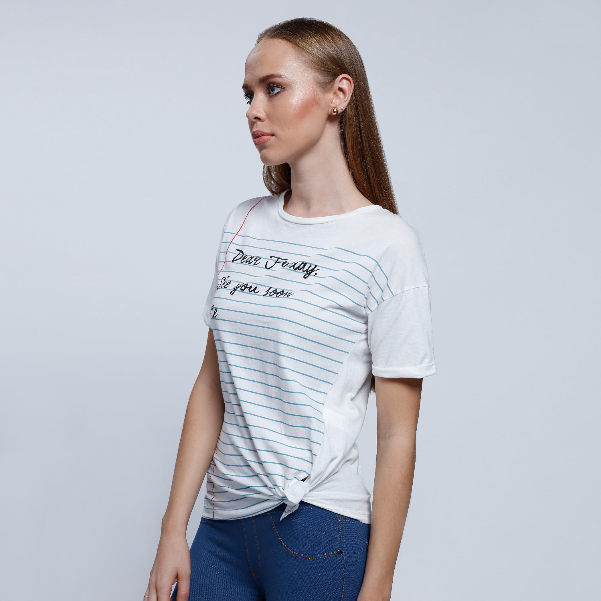 2Xtremz Printed T-Shirt with Round Neck and Short Sleeves-women-clothing-tshirts-image-3