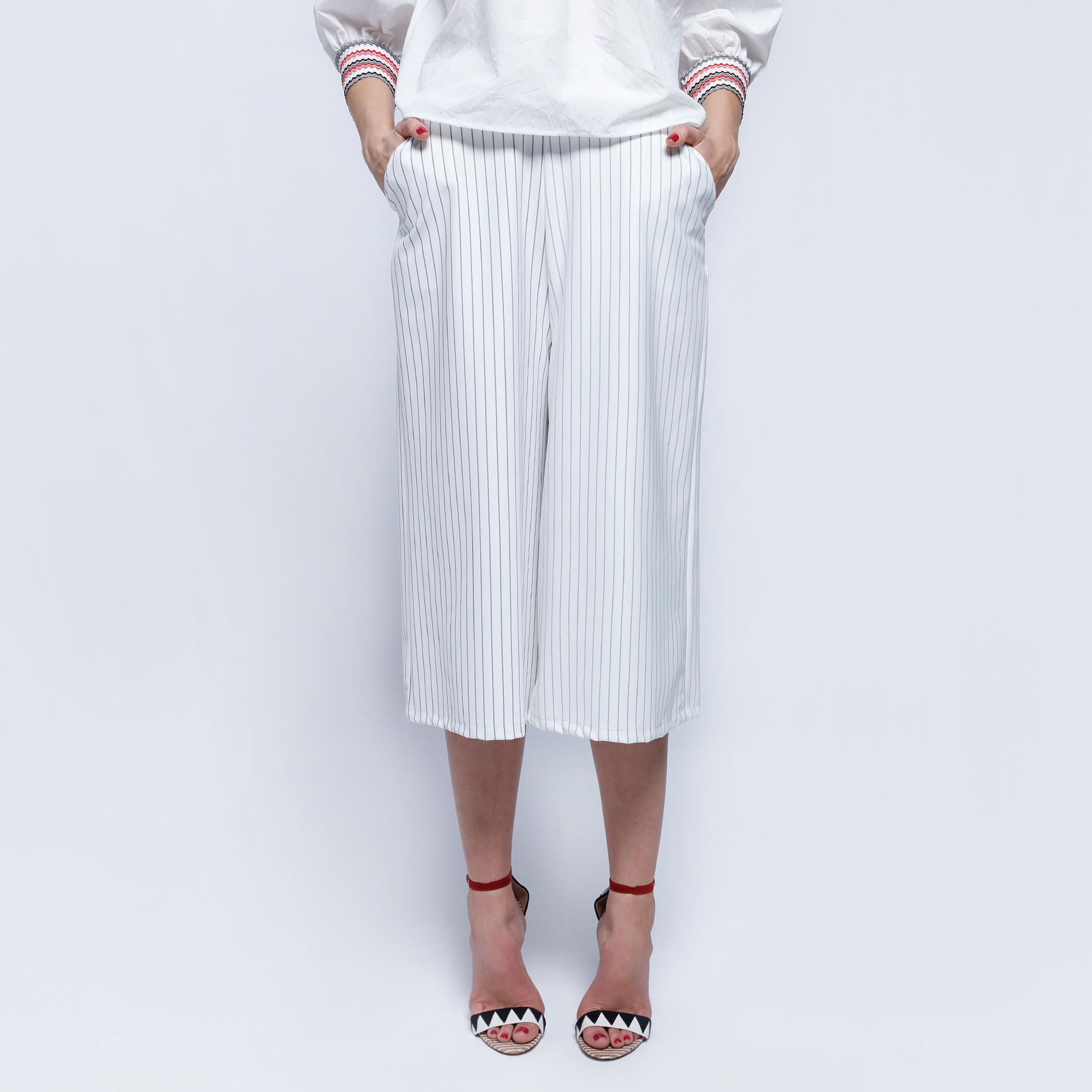 2Xtremz Striped Palazzo Pants with Elasticised Waistband-women-clothing-bottoms-trousers-image-1