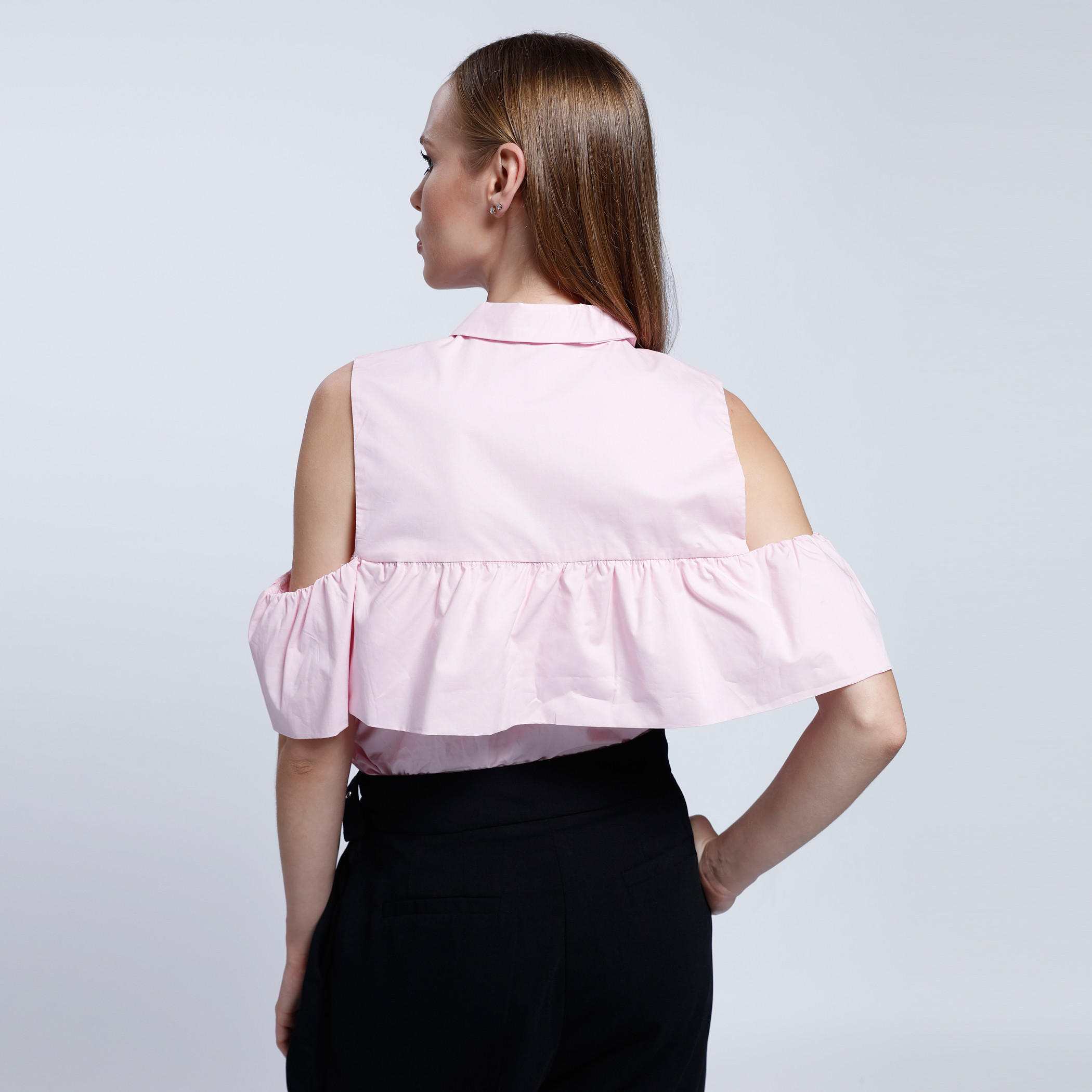 2Xtremz Cold Shoulder Shirt with Ruffle Pattern-women-clothing-shirtsandblouses-blouses-image-4
