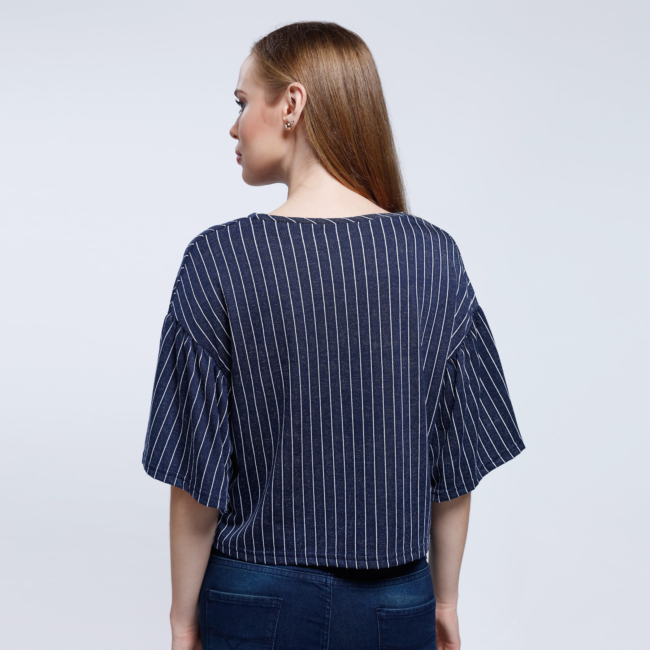 2Xtremz Striped Boxy Top with Round Neck-women-clothing-shirtsandblouses-blouses-image-2