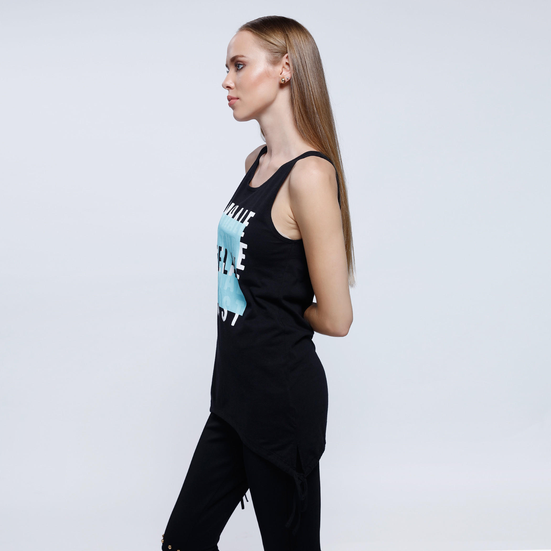 2Xtremz Sleeveless Graphic Print T-Shirt with Tie Up-women-clothing-tshirts-image-8