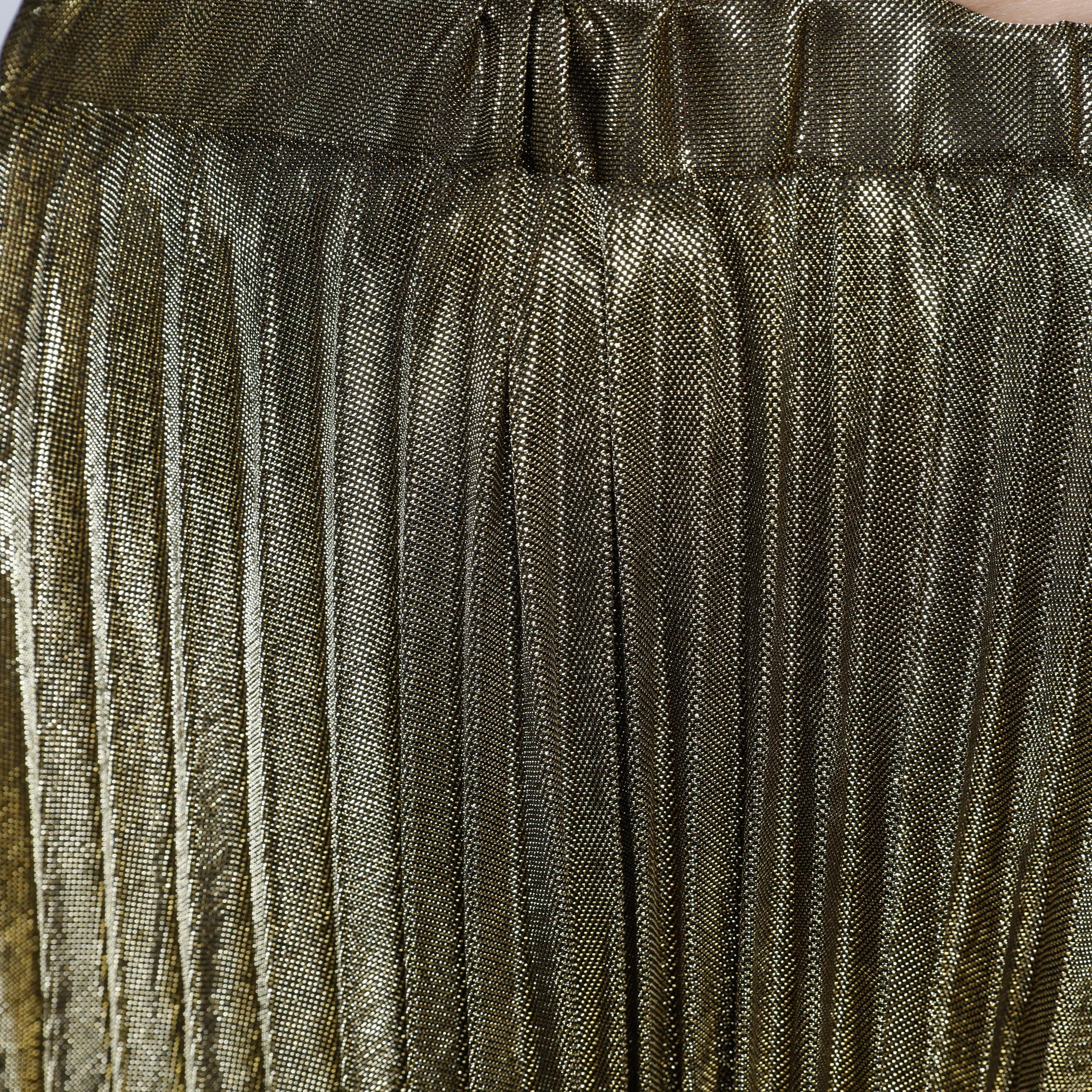2Xtremz Shiny Pleated Skirt with Elasticised Waistband-women-clothing-bottoms-skirts-image-4