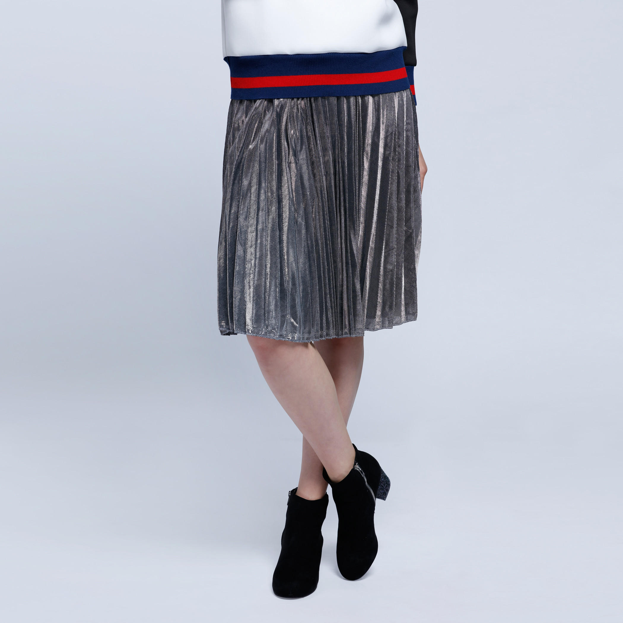 Shiny Lurex Pleated Skirt-women-clothing-bottoms-skirts-image-5