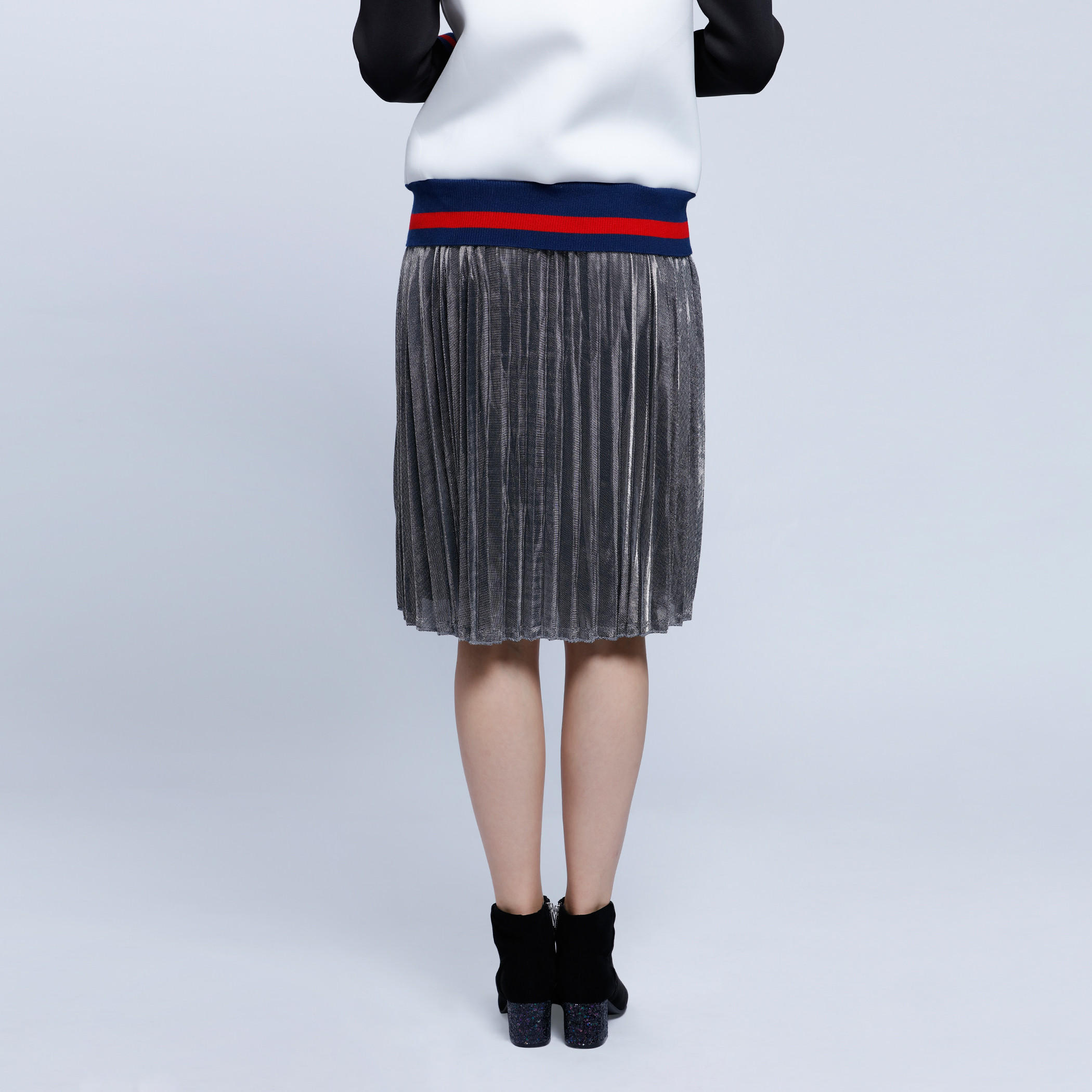 Shiny Lurex Pleated Skirt-women-clothing-bottoms-skirts-image-4