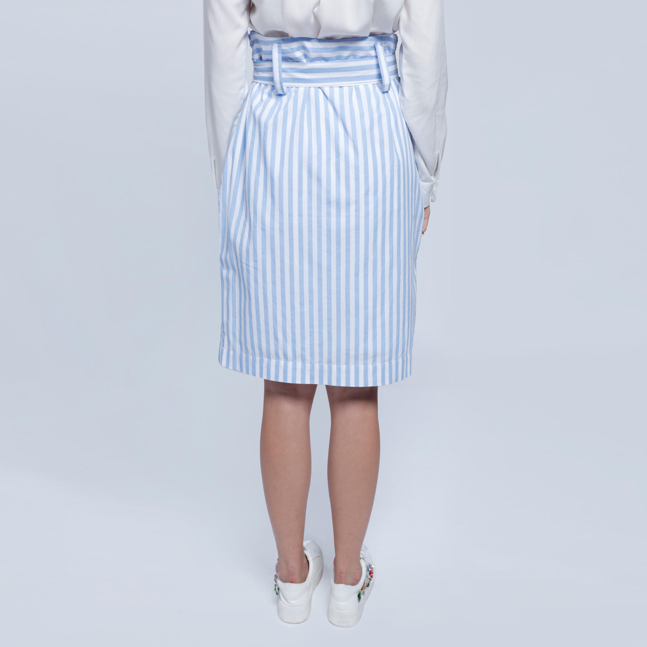 2Xtremz Striped Skirt with Tie Up Belt-women-clothing-bottoms-skirts-image-2