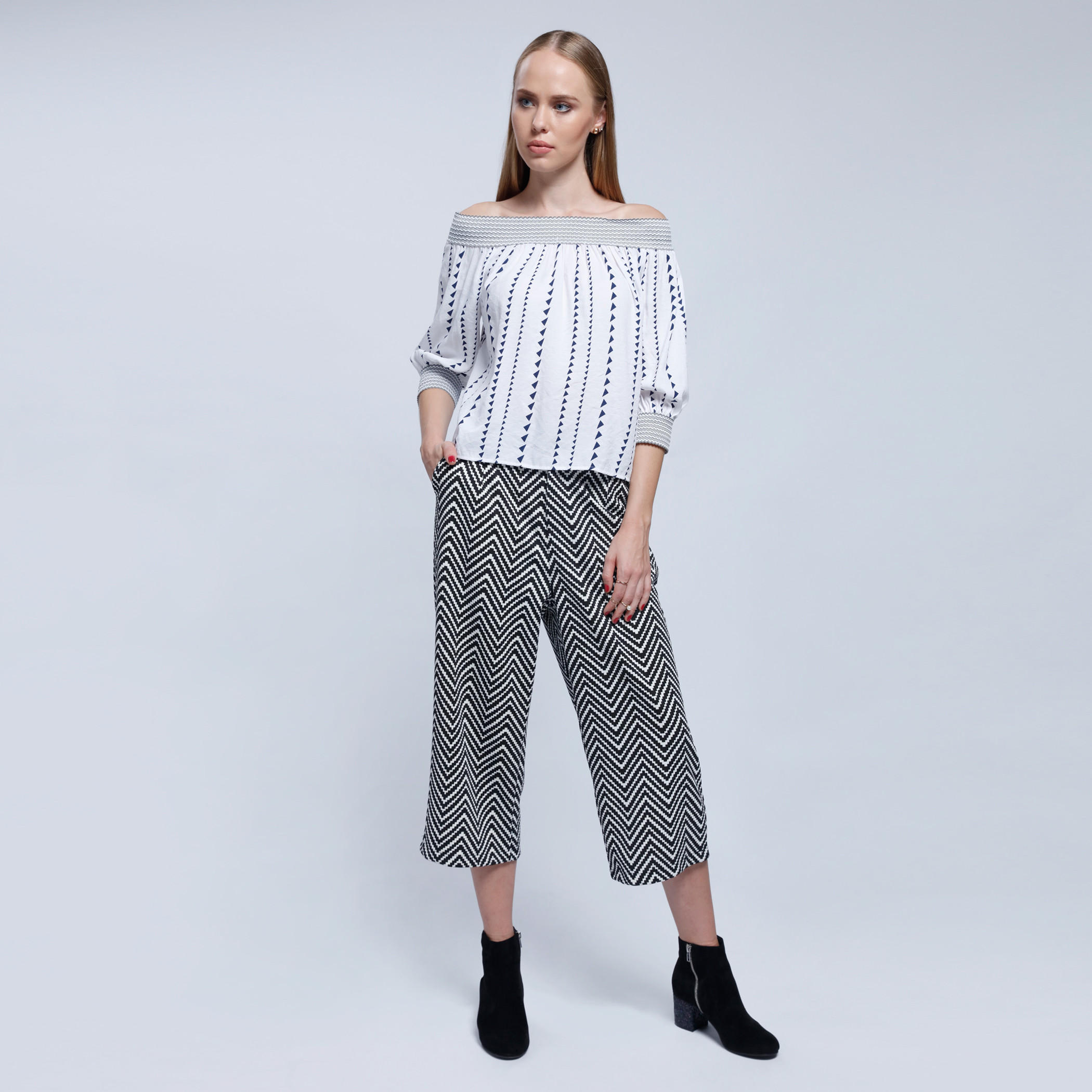 2Xtremz Chevron Print Culotte Pants with Button Closure-women-clothing-bottoms-trousers-image-5