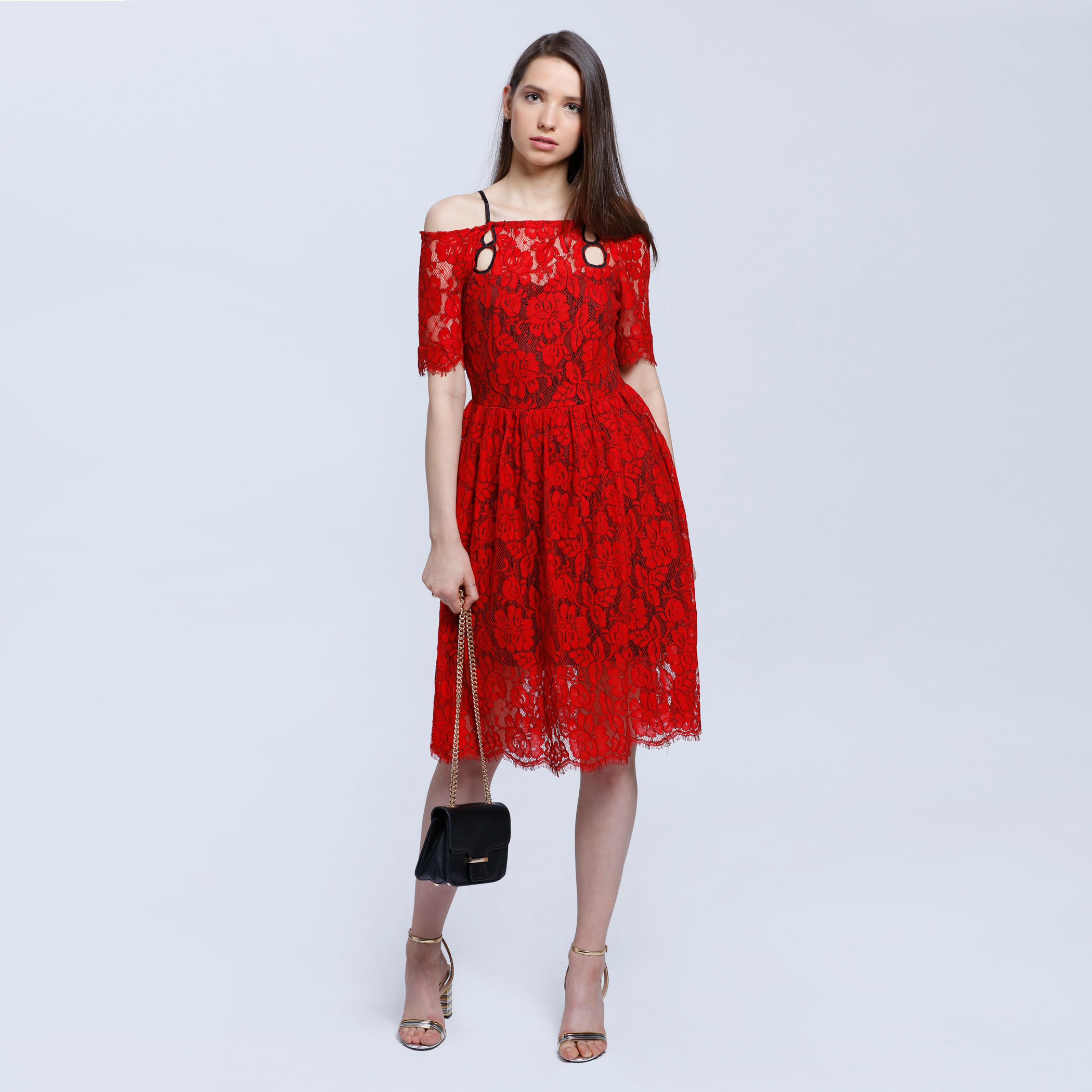 Lace Off Shoulder Dress With Straps-women-clothing-dresses-image-5