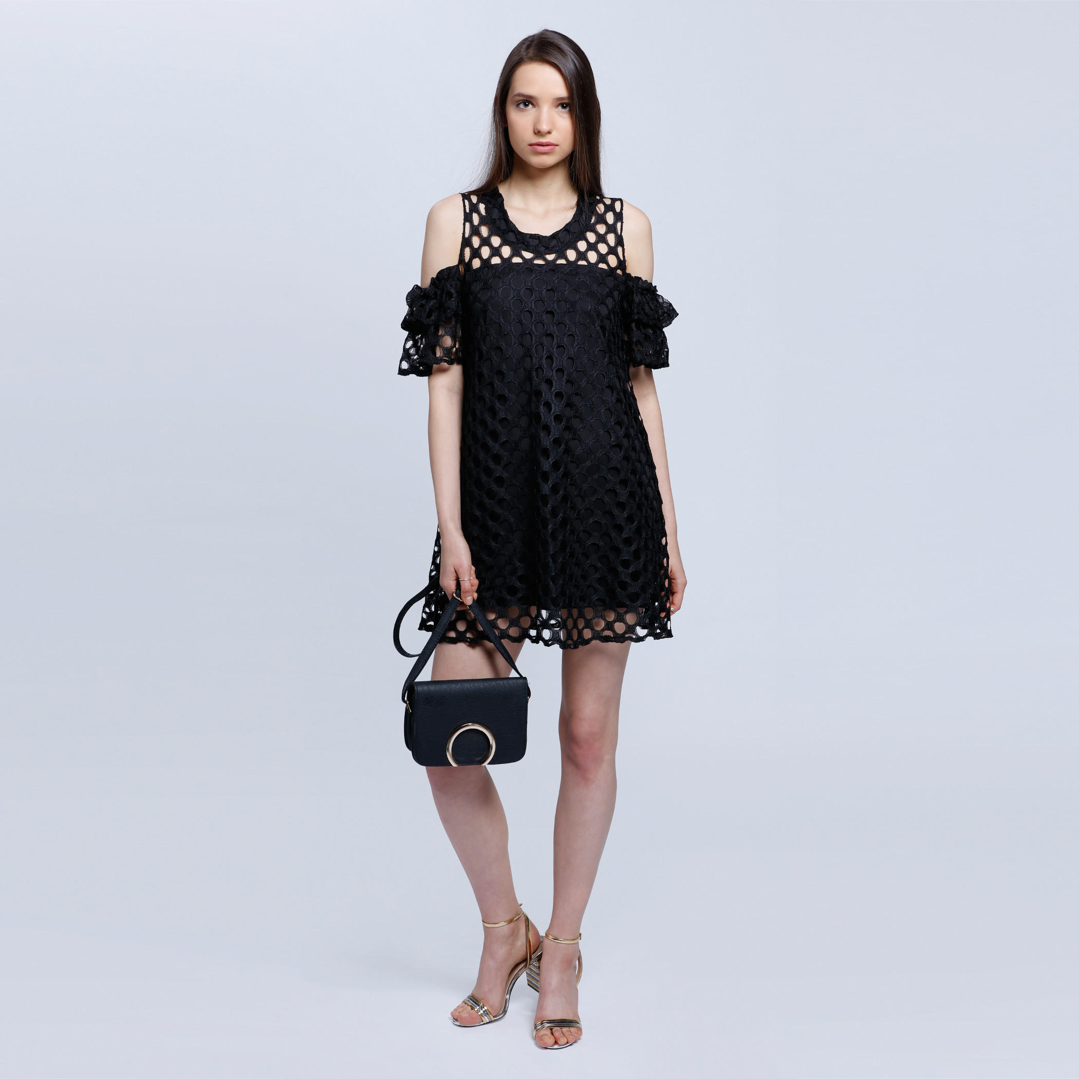 Open Knit Cut-Out Shoulder Dress-women-clothing-dresses-image-5