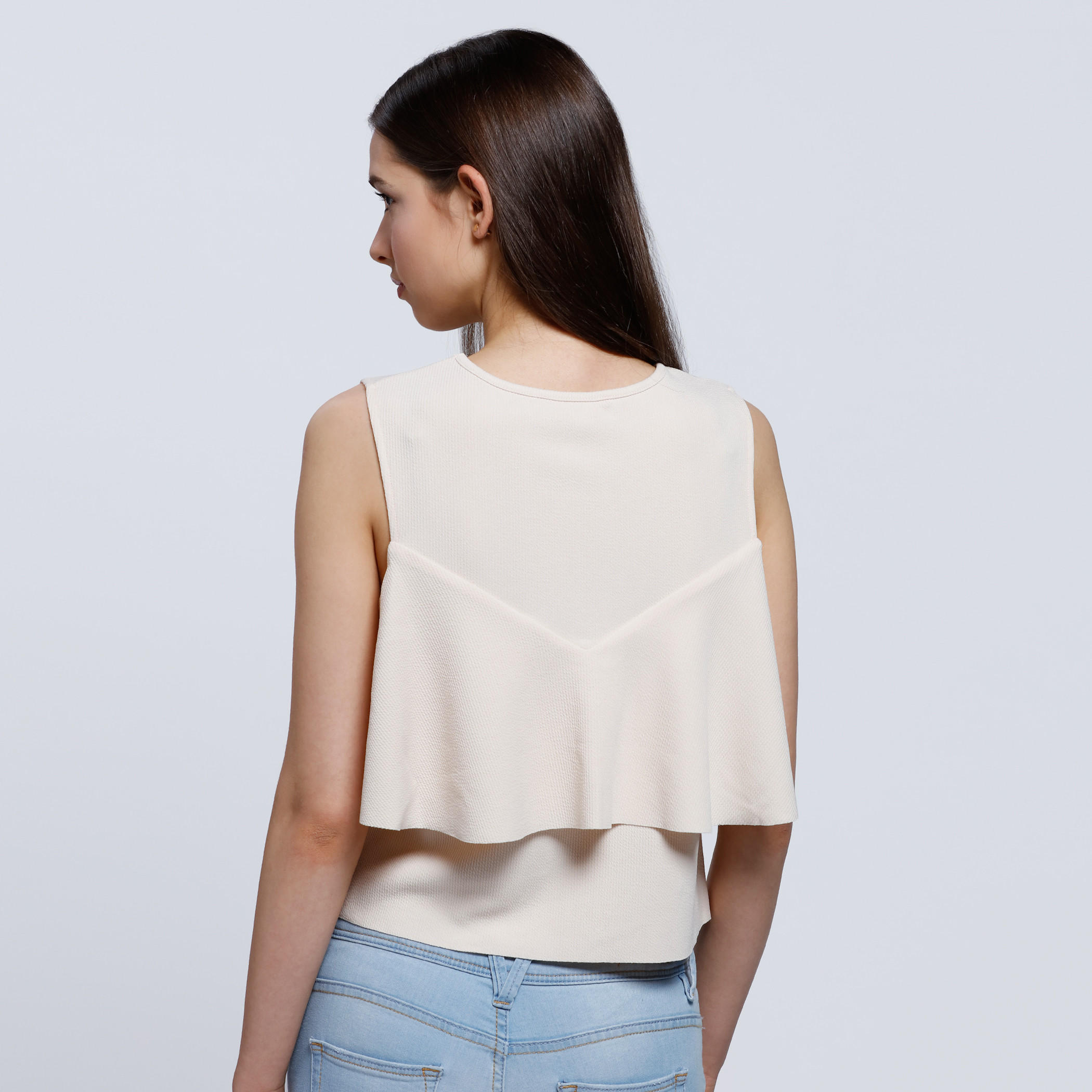 2Xtremz Double Layer Sleeveless Top with Round Neck -women-clothing-shirtsandblouses-blouses-image-4