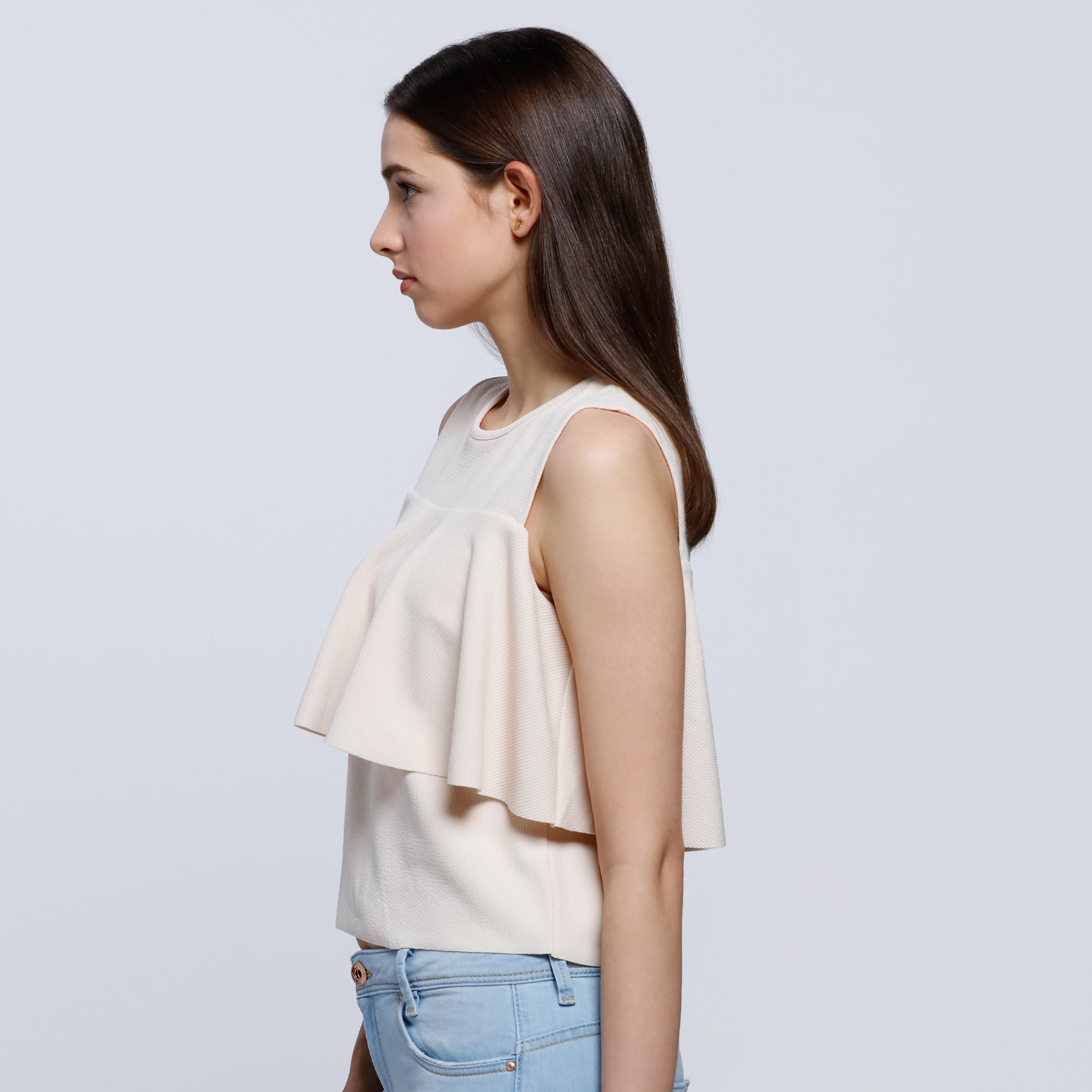2Xtremz Double Layer Sleeveless Top with Round Neck -women-clothing-shirtsandblouses-blouses-image-3