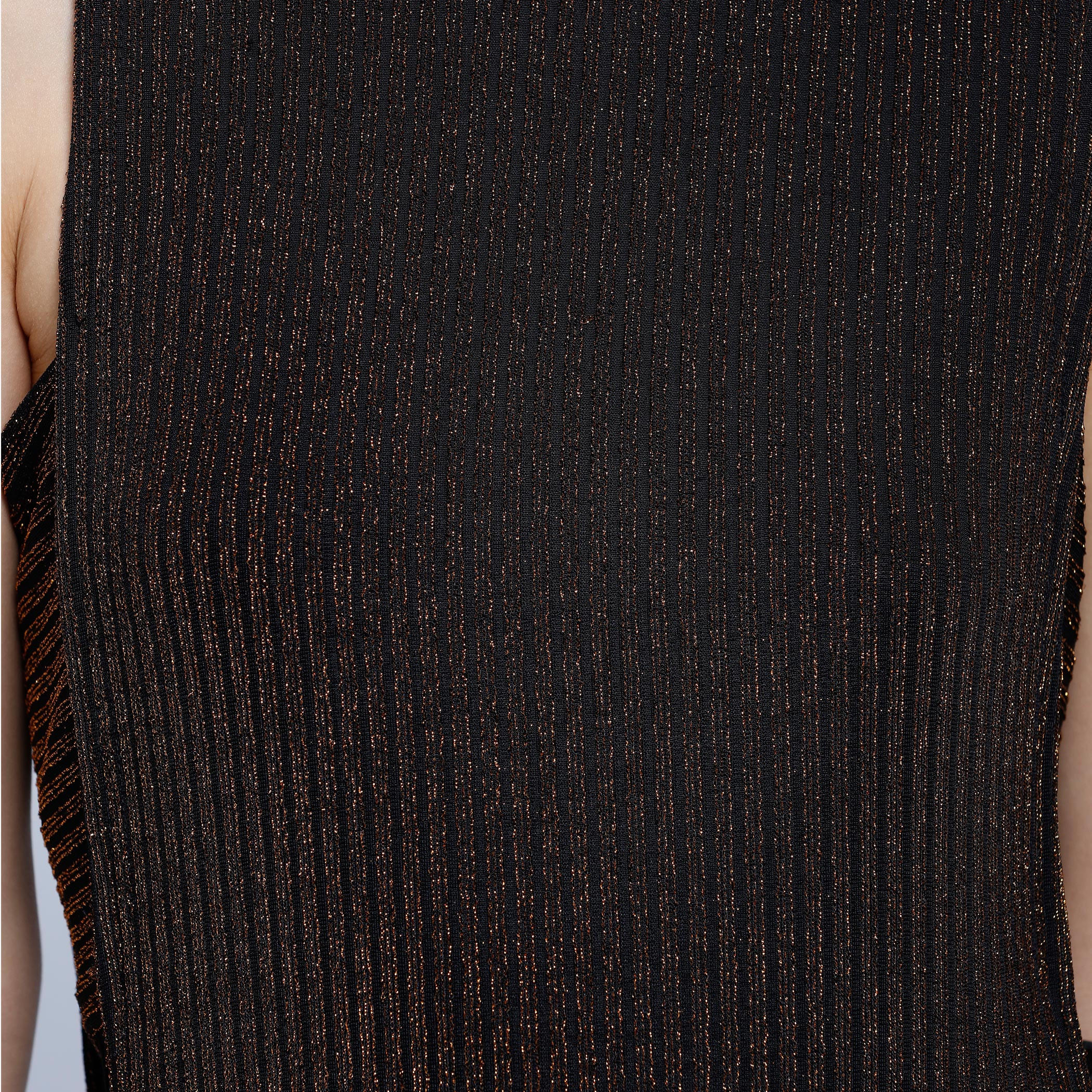 Lurex High Neck Double Slit Maxi Top-women-clothing-shirtsandblouses-blouses-image-2