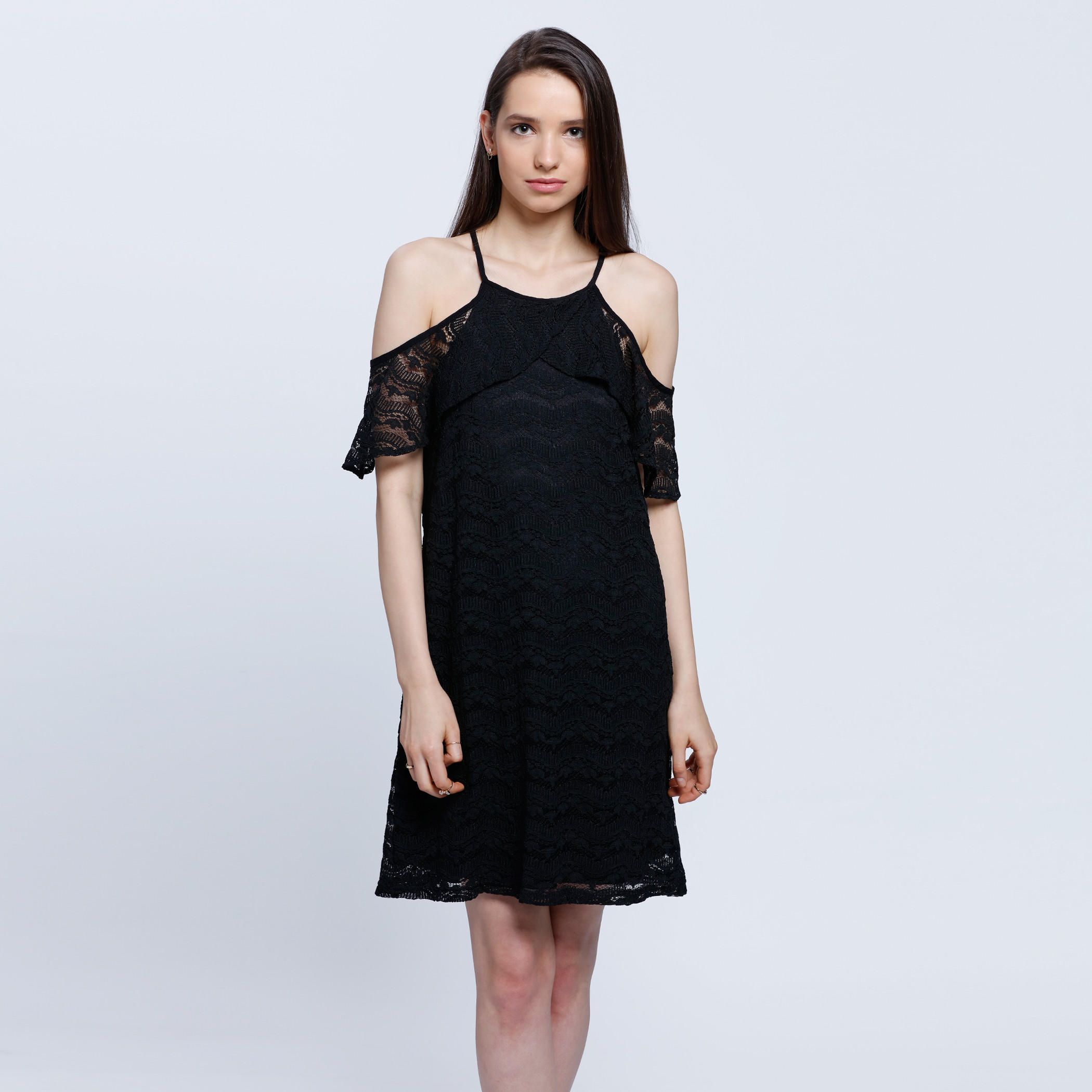 Cold Shoulder Lace Dress-women-clothing-dresses-image-5